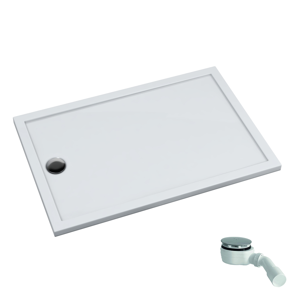 Schedpol Caspar New Rechteckige Duschwanne 110x80 cm weiß 3.2837