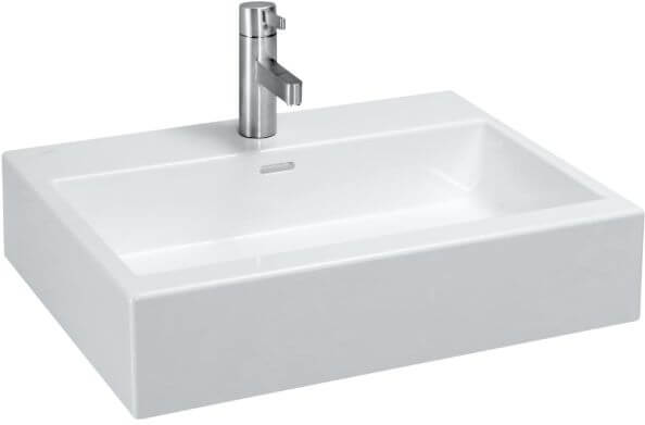 Laufen Living City Waschbecken 60x46 cm rechteckig Klassisch-Aufsatzwaschbecken weiß glanz H8174340001041
