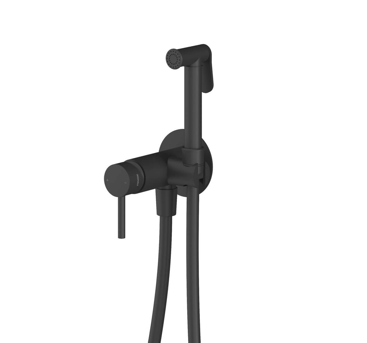 Ravak Bidetarmatur mit Duschset Unterputz schwarz X070750