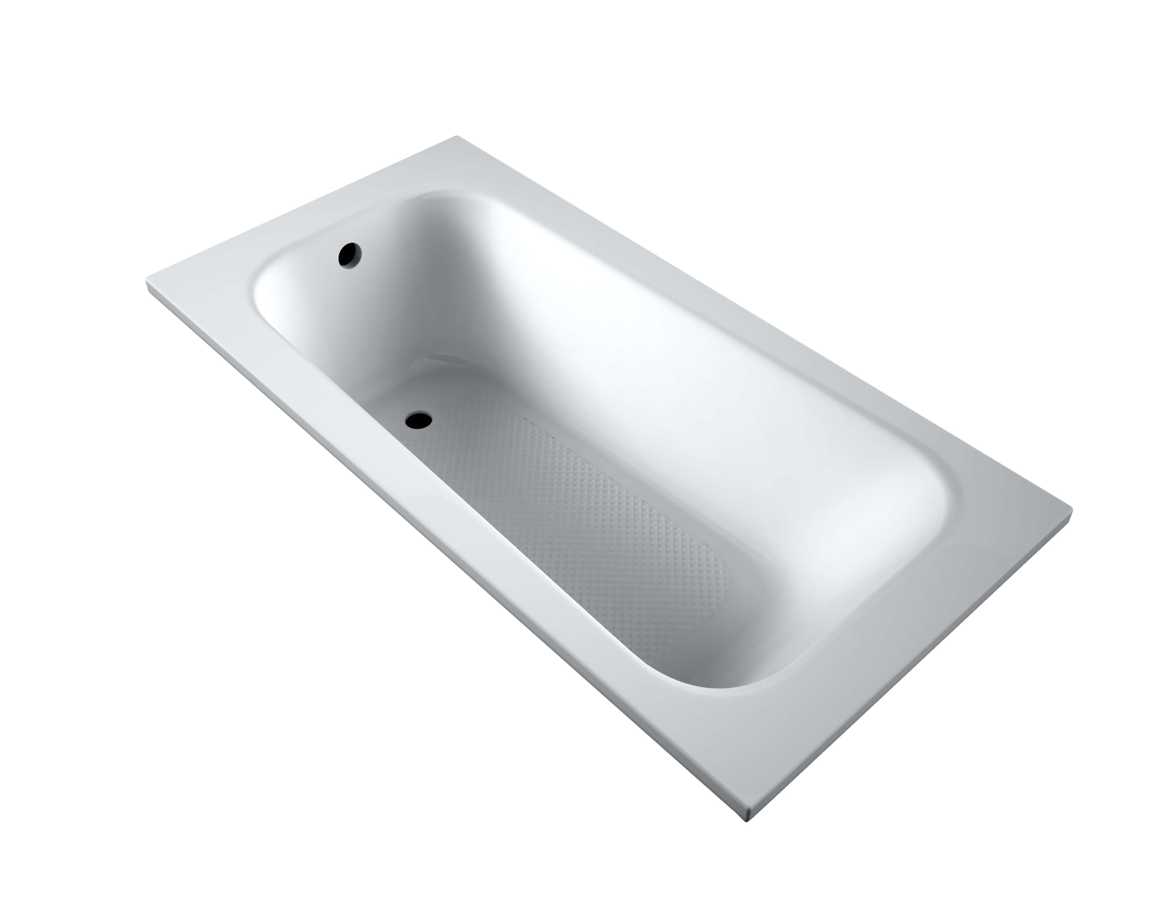 Schedpol Grid Set Rechteckige Badewanne 140x70 cm weiß 3.551/S