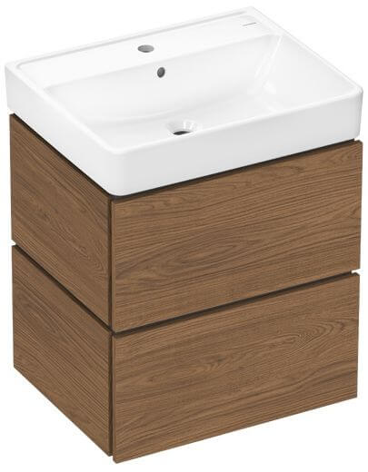 Hansgrohe Xilesa E Waschtisch mit Unterschrank 60 cm eiche 54396550