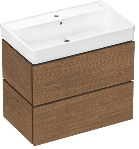 Hansgrohe Xilesa E Waschtisch mit Unterschrank 80 cm eiche 54397550