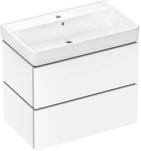 Hansgrohe Xilesa E Waschtisch mit Unterschrank 80 cm weiß 54397700