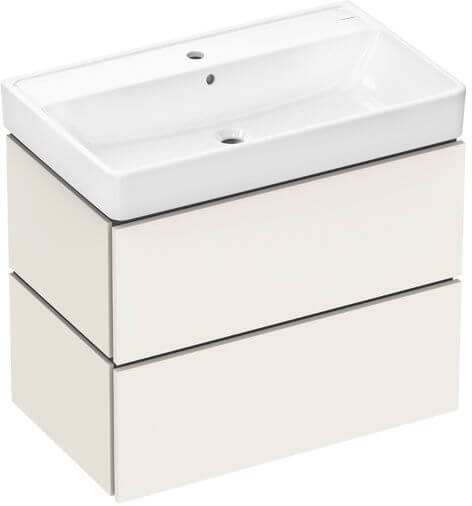 Hansgrohe Xilesa E Waschtisch mit Unterschrank 80 cm beige 54397780