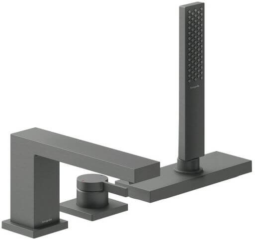 Hansgrohe Tecturis E Badewannen- und Duscharmatur awannenmontiert schwarz 73443340