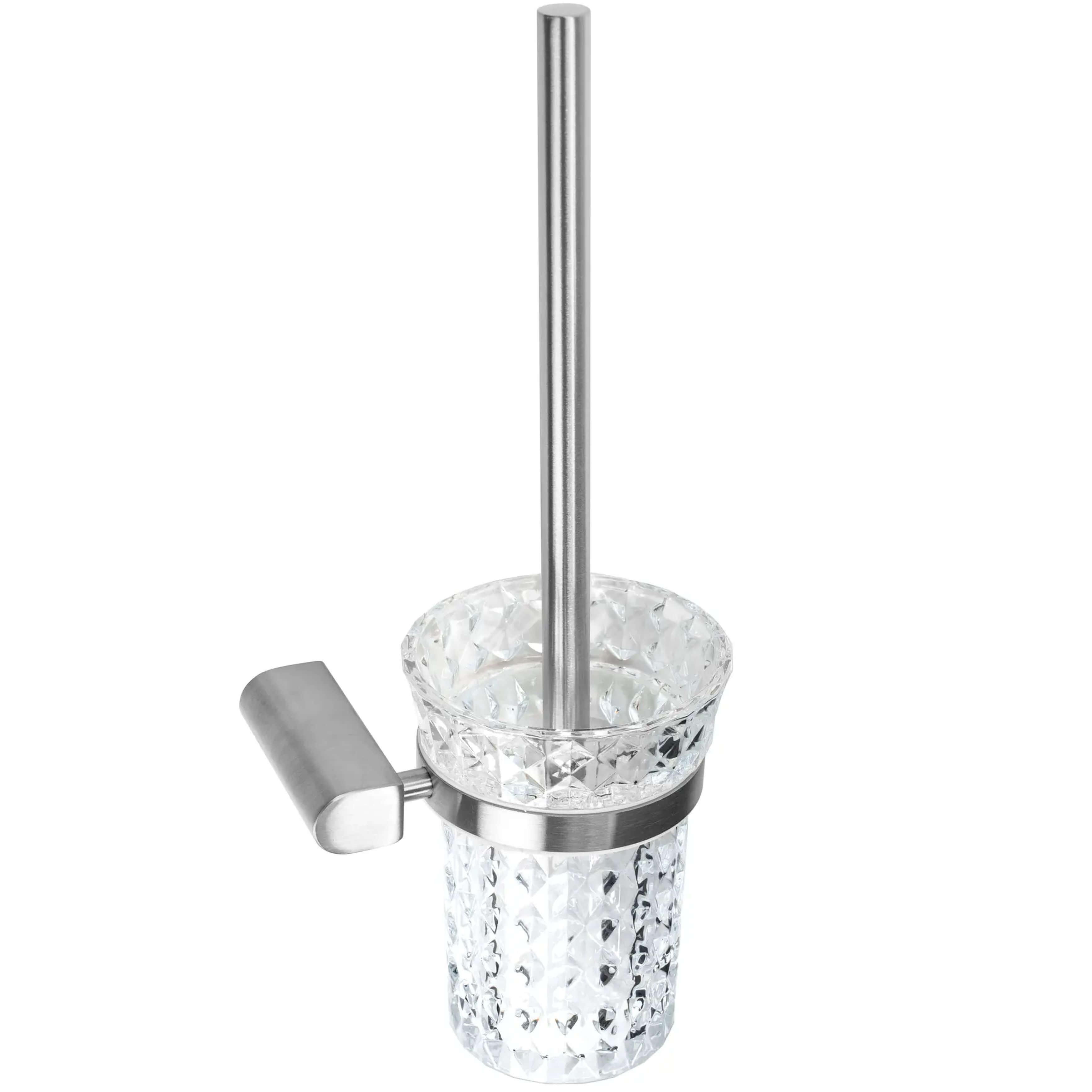 Rea Cristal Toilettenbürstengarnitur zum Schrauben stahl REA-77061