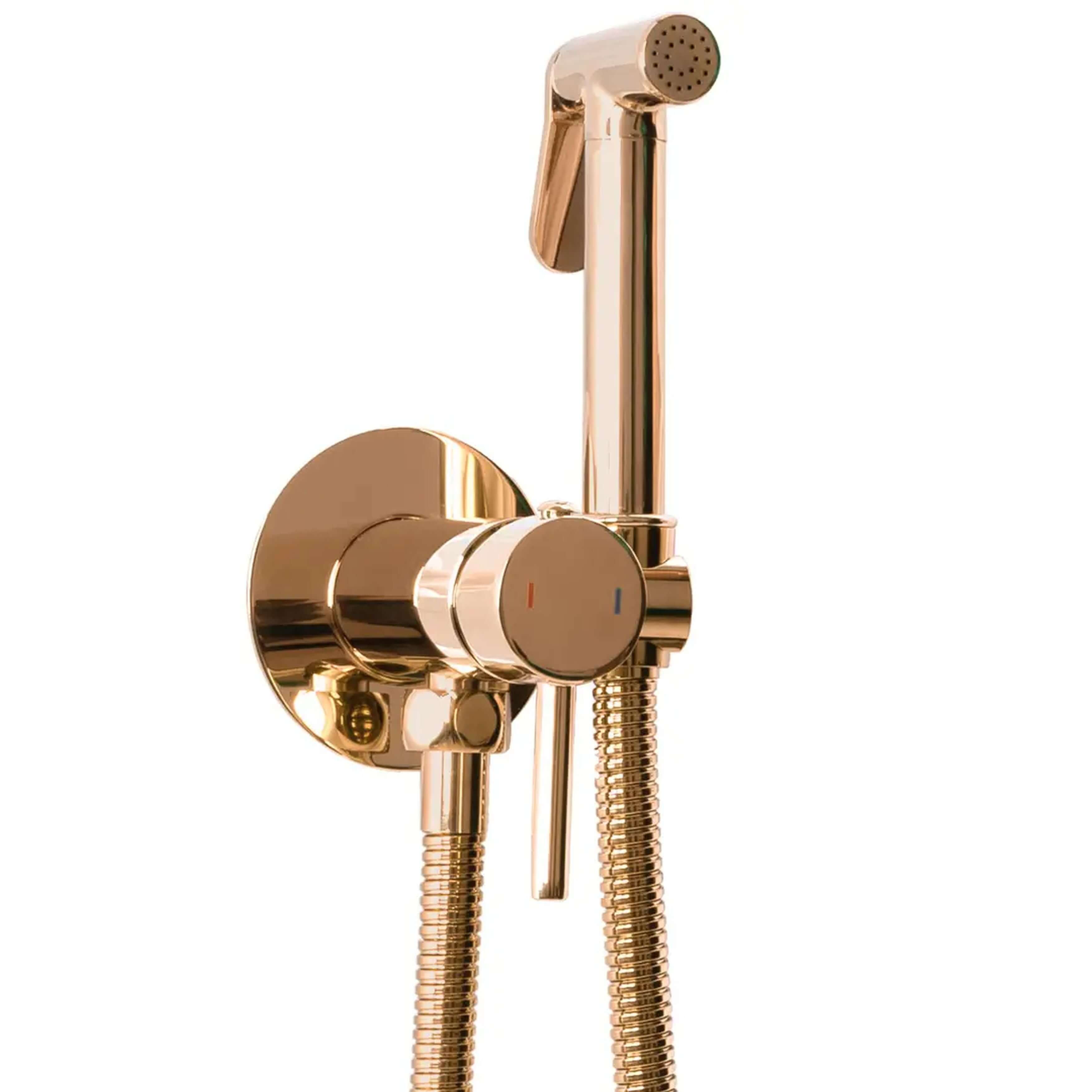 Rea Loop Bidetarmatur mit Duschset Wandmontage kupfer REA-B9799