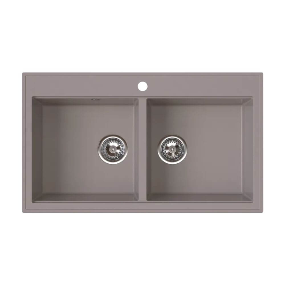 Ferro Stampo Granitspüle 86x50 cm braun DRGS2/50/86TU