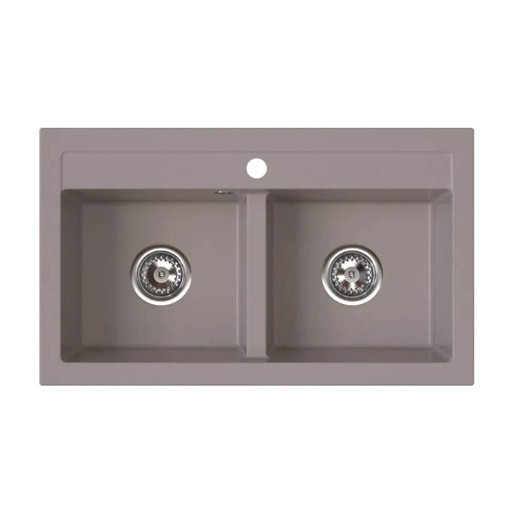 Ferro Stampo Granitspüle 75x45 cm braun DRGS2/45/75TU