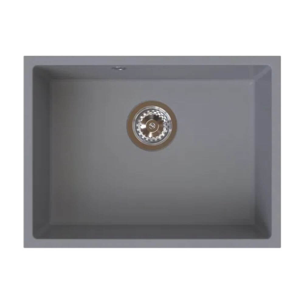Ferro Stampo Granitspüle 54x40 cm grau/graphit/onyx DRGS1-U/40/54GA