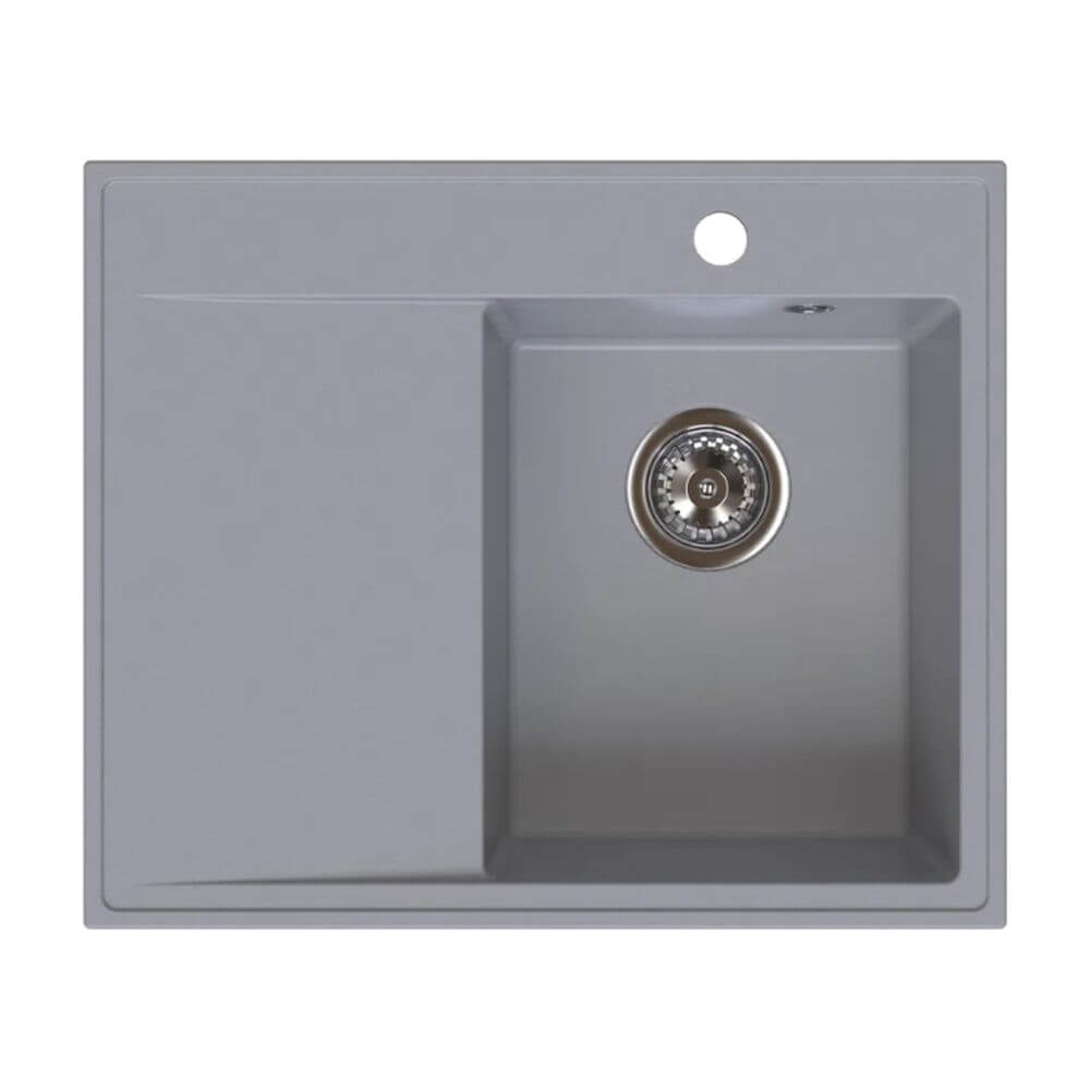 Ferro Stampo Granitspüle 60x50 cm grau/graphit/onyx DRGS-R/50/60GA