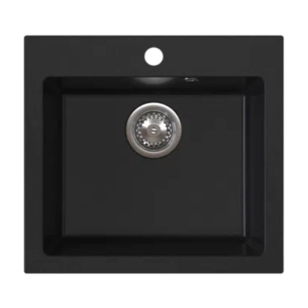 Ferro Stampo Granitspüle 49x45 cm grau/graphit/onyx DRGS1/45/49BA