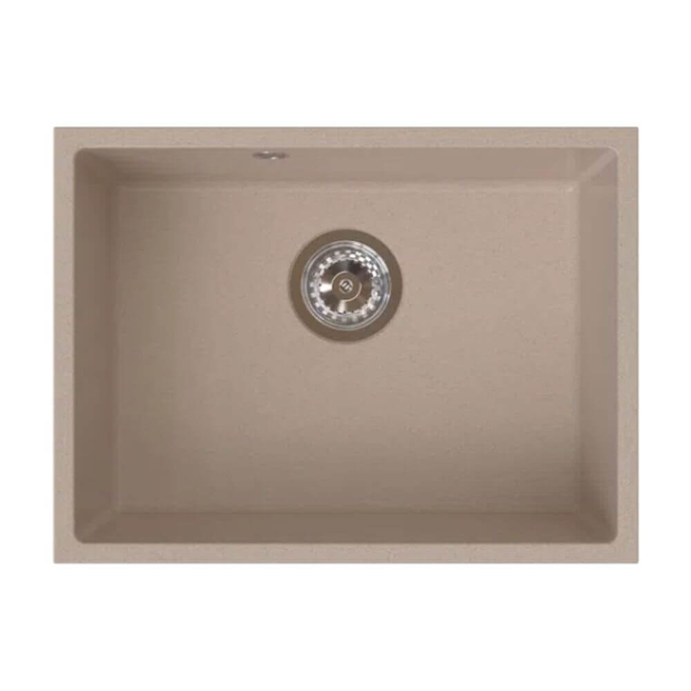 Ferro Stampo Granitspüle 54x40 cm beige DRGS1-U/40/54SA