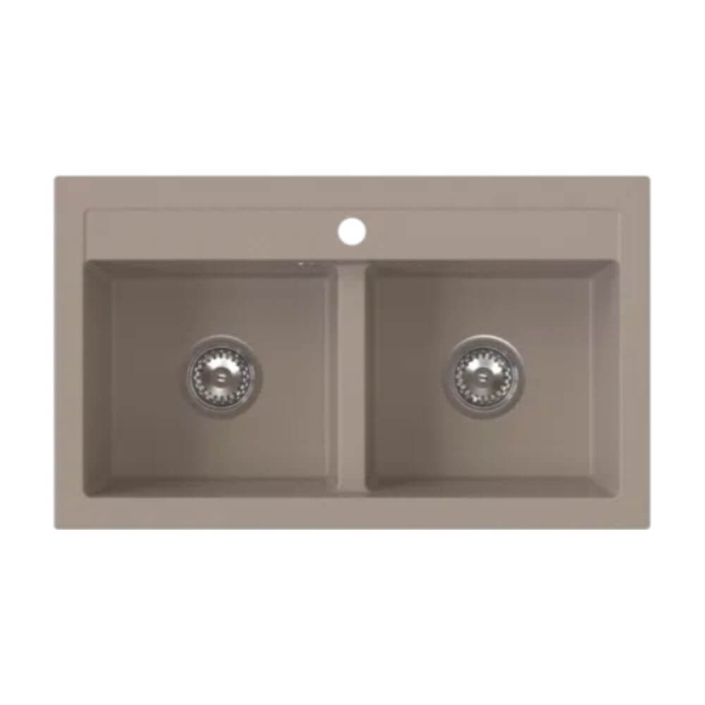 Ferro Stampo Granitspüle 75x45 cm beige DRGS2/45/75SA