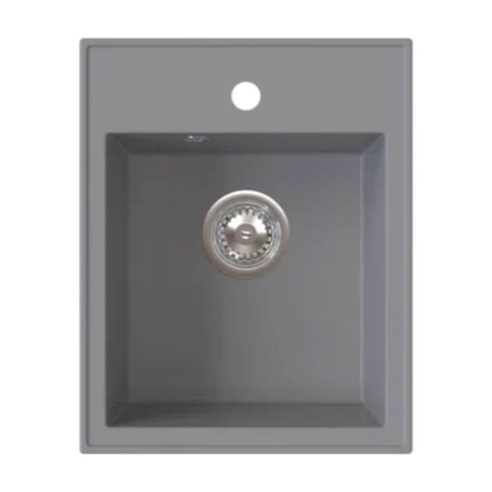 Ferro Stampo Granitspüle 50x40 cm grau/graphit/onyx DRGS1/50/40GA