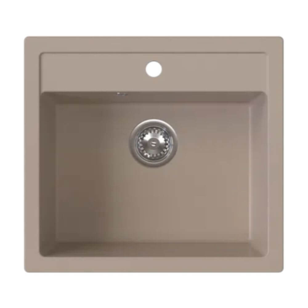 Ferro Stampo Granitspüle 56x51 cm beige DRGS1/51/56SA