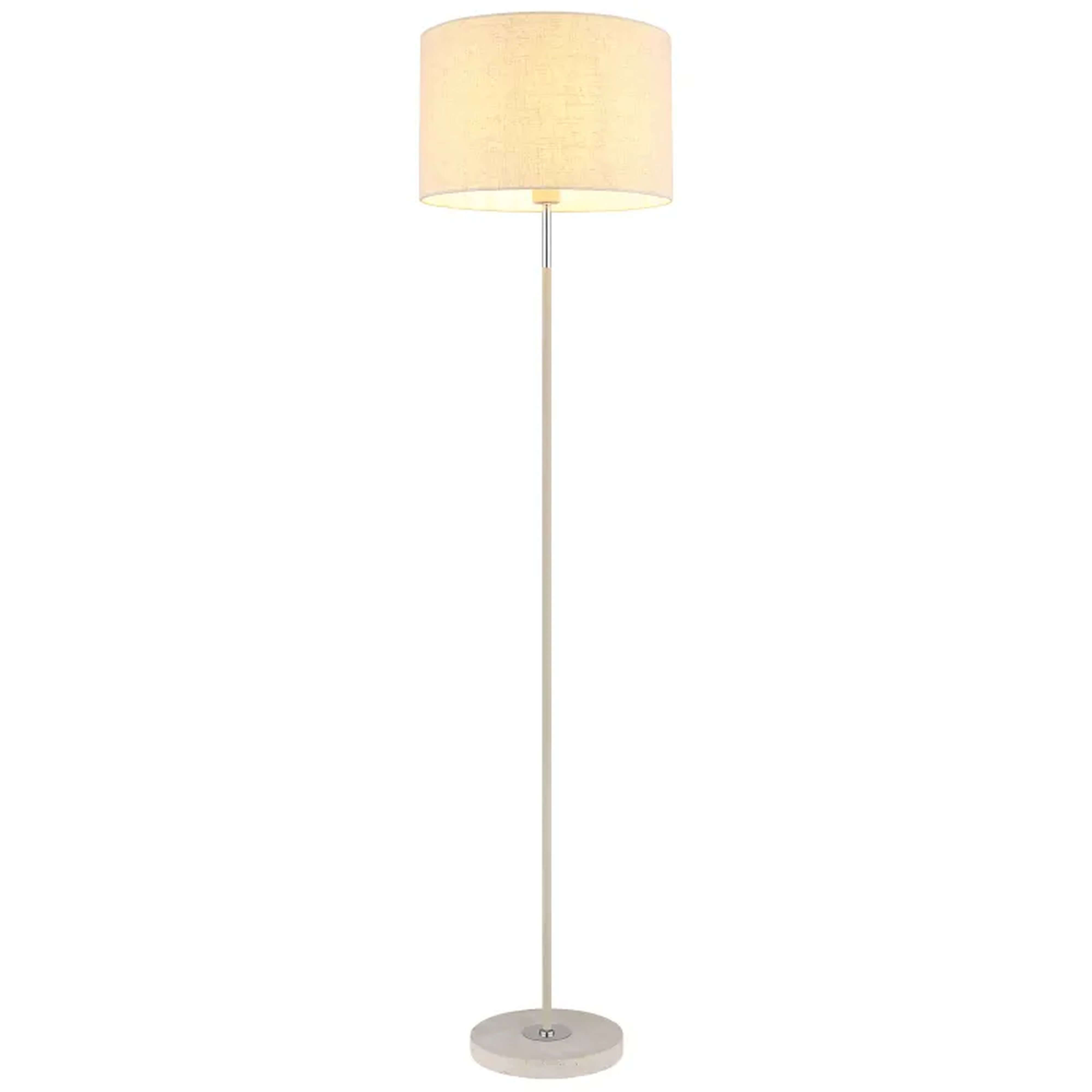 Globo Lighting Deleon Stehlampe 1x60 W sandig-cremig 15968S