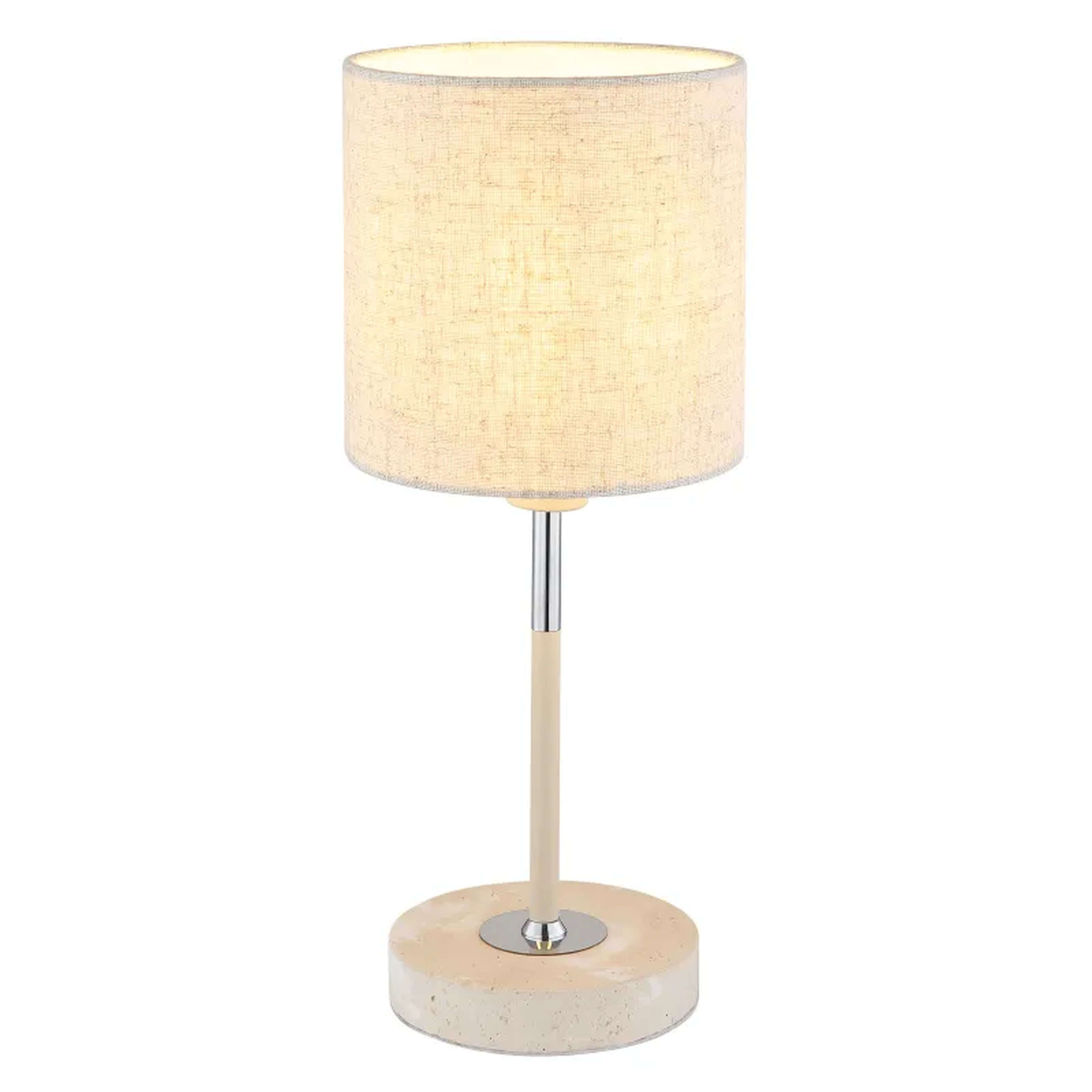 Globo Lighting Deleon Tischlampe 1x40 W sandig-cremig 15968T