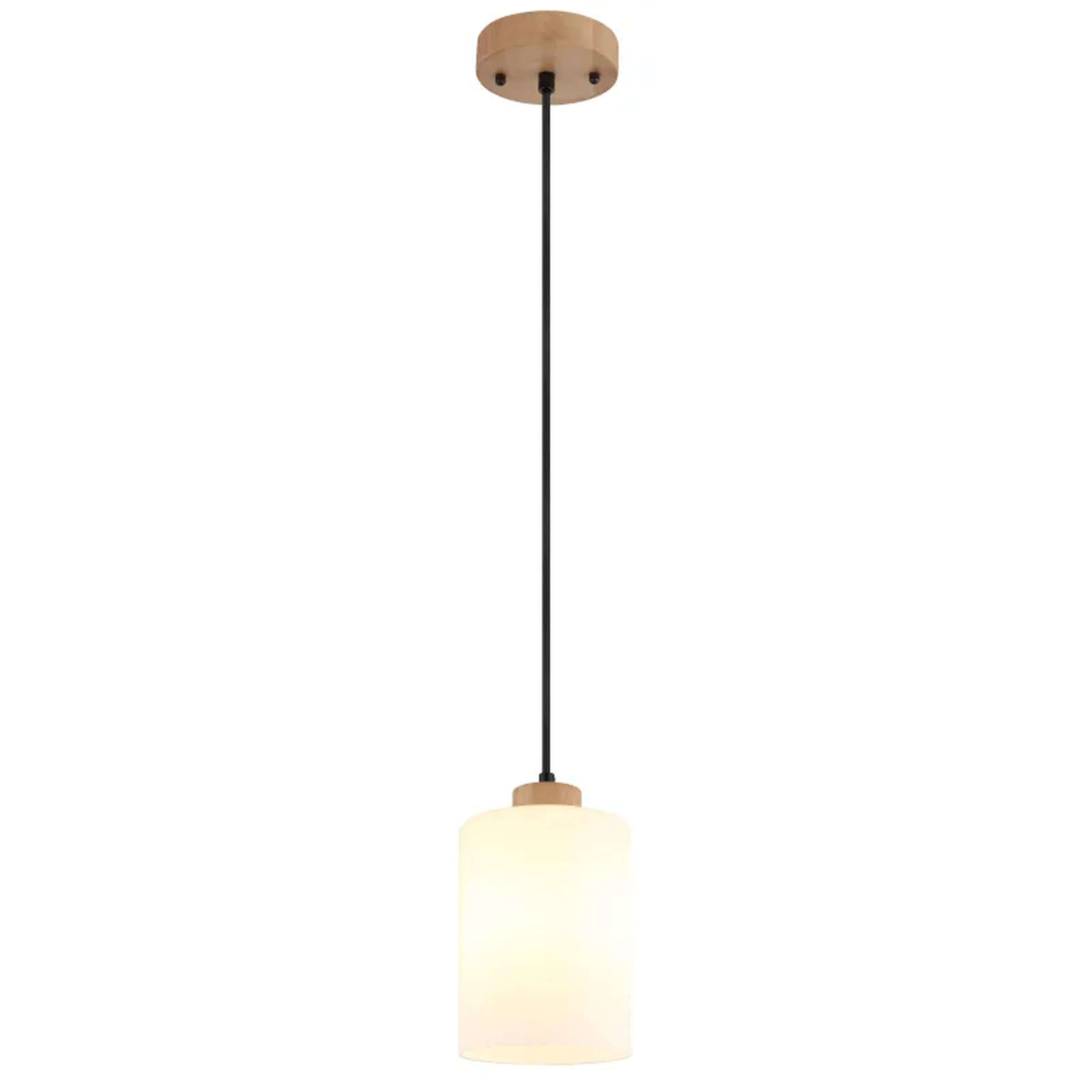 Globo Lighting Rowena Pendelleuchte 1x60 W weiß-braun 15977H