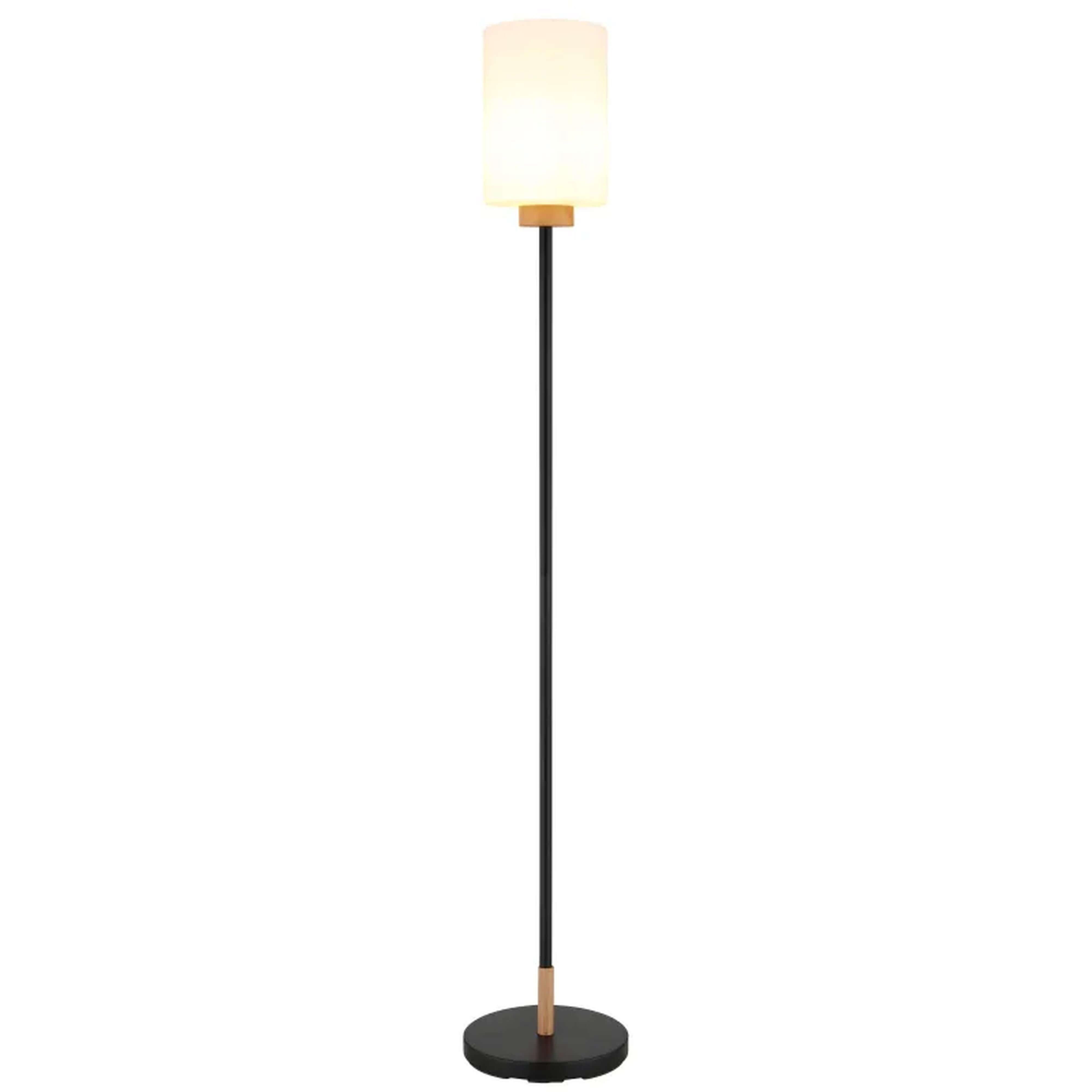Globo Lighting Rowena Stehlampe 1x60 W weiß-schwarz 15977S