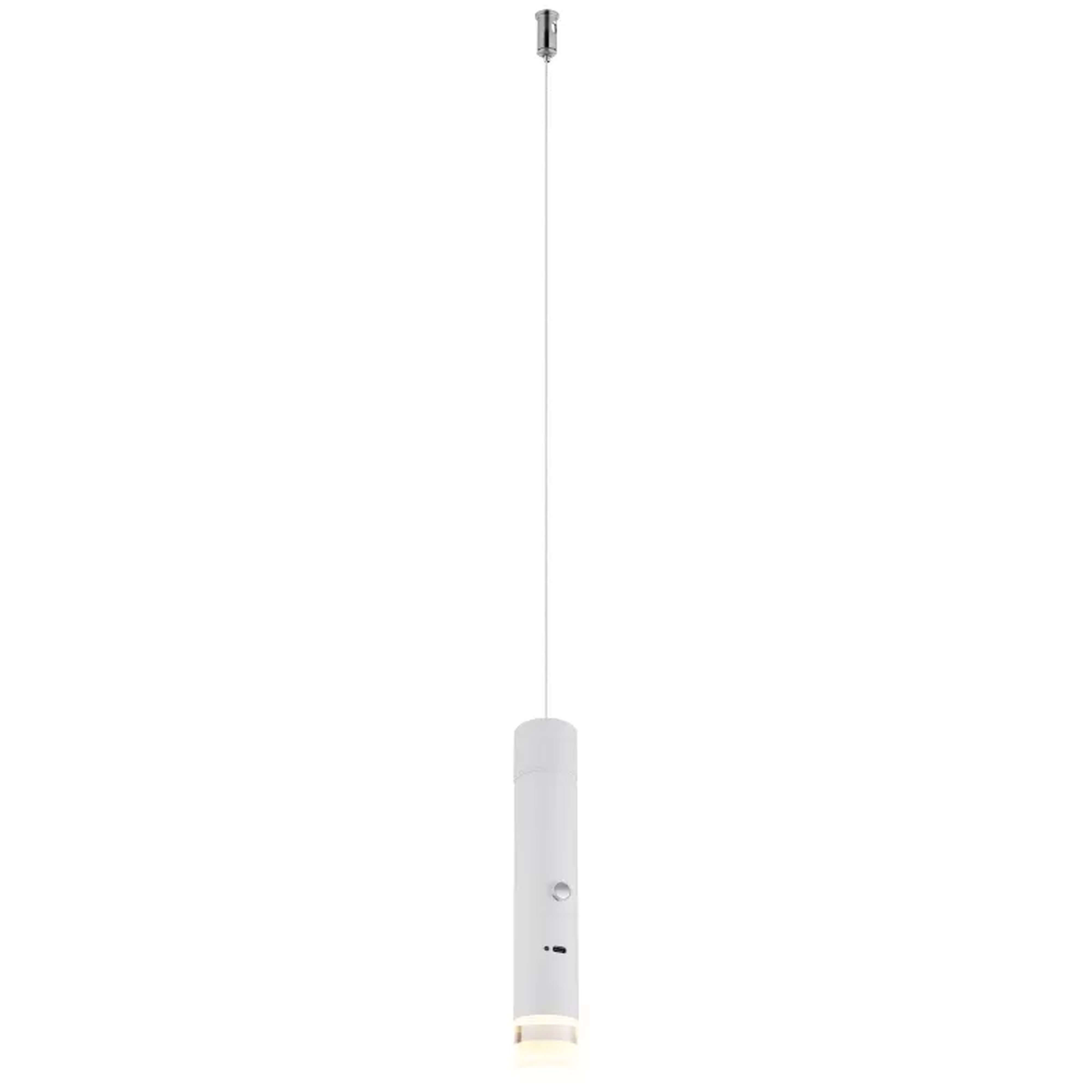 Globo Lighting Pelo Pendelleuchte 1x2 W weiß-transparent 16060W