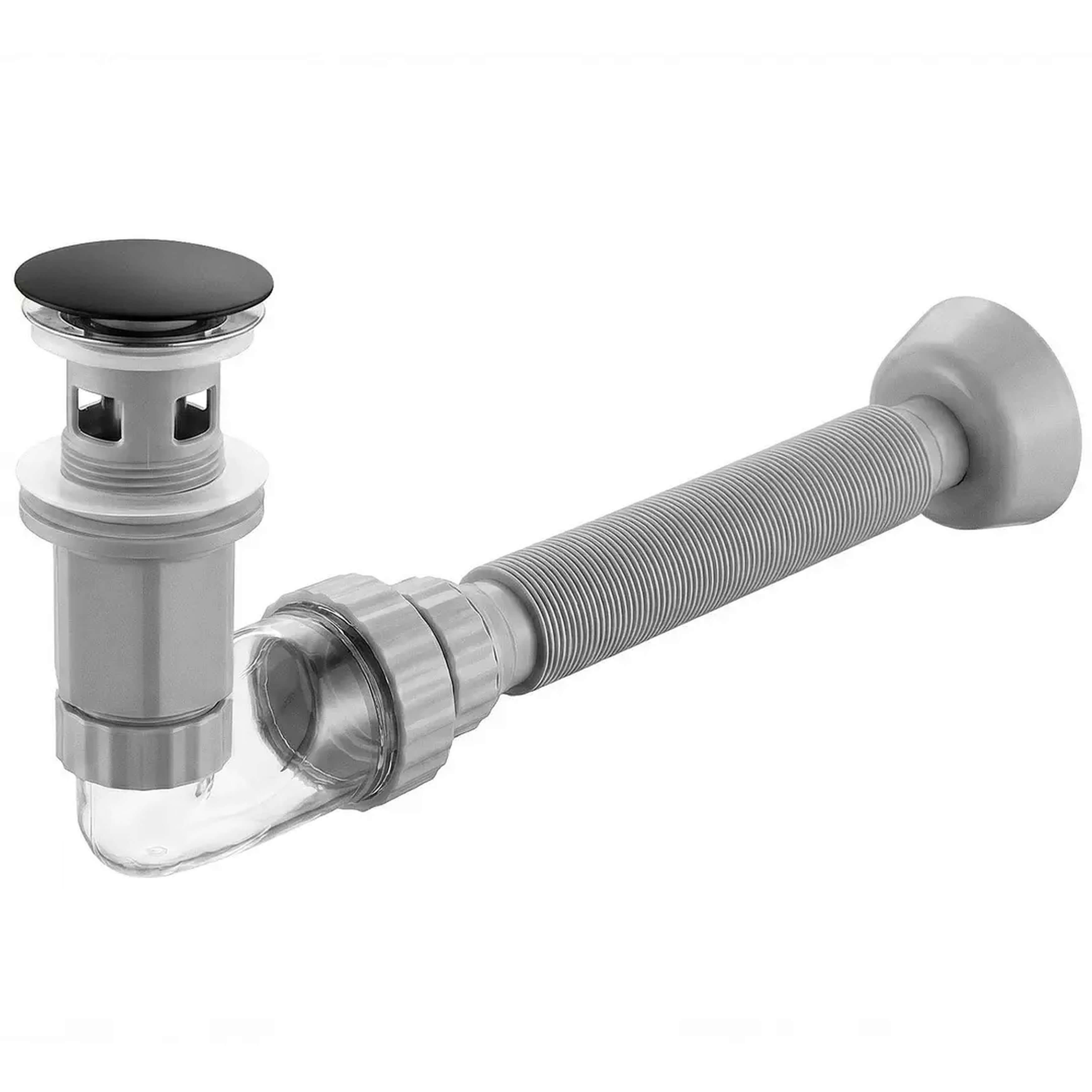 Rea Flow Siphon für Waschbecken schwarz REA-A9492