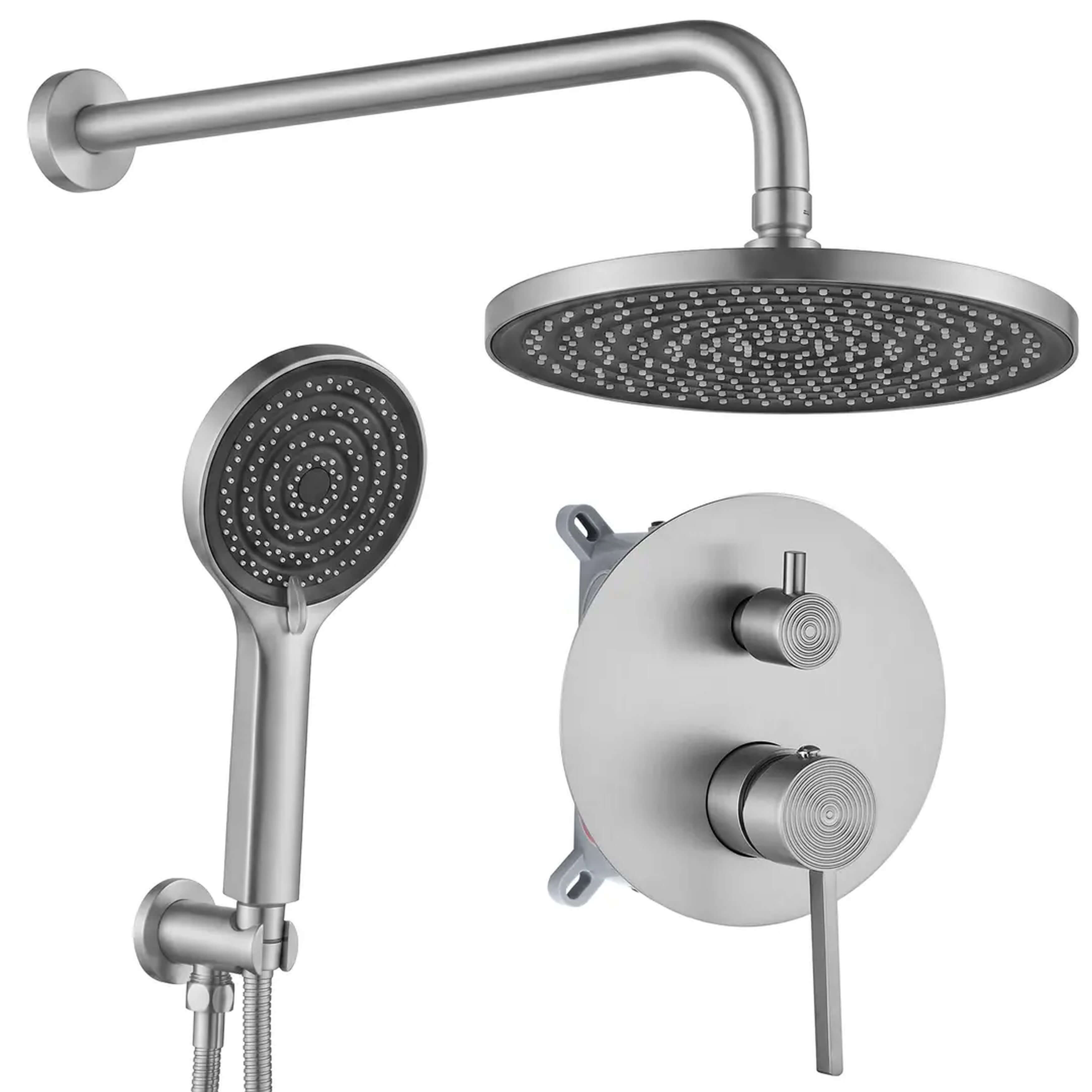 Rea Foster Duschset Unterputz mit Kopfbrause stahl REAP6440