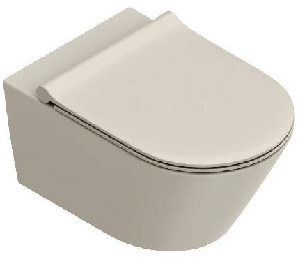 Catalano Zero WC-Becken hängend Spülrandlos mit Wirbelspülung seidenmatt 0111750029