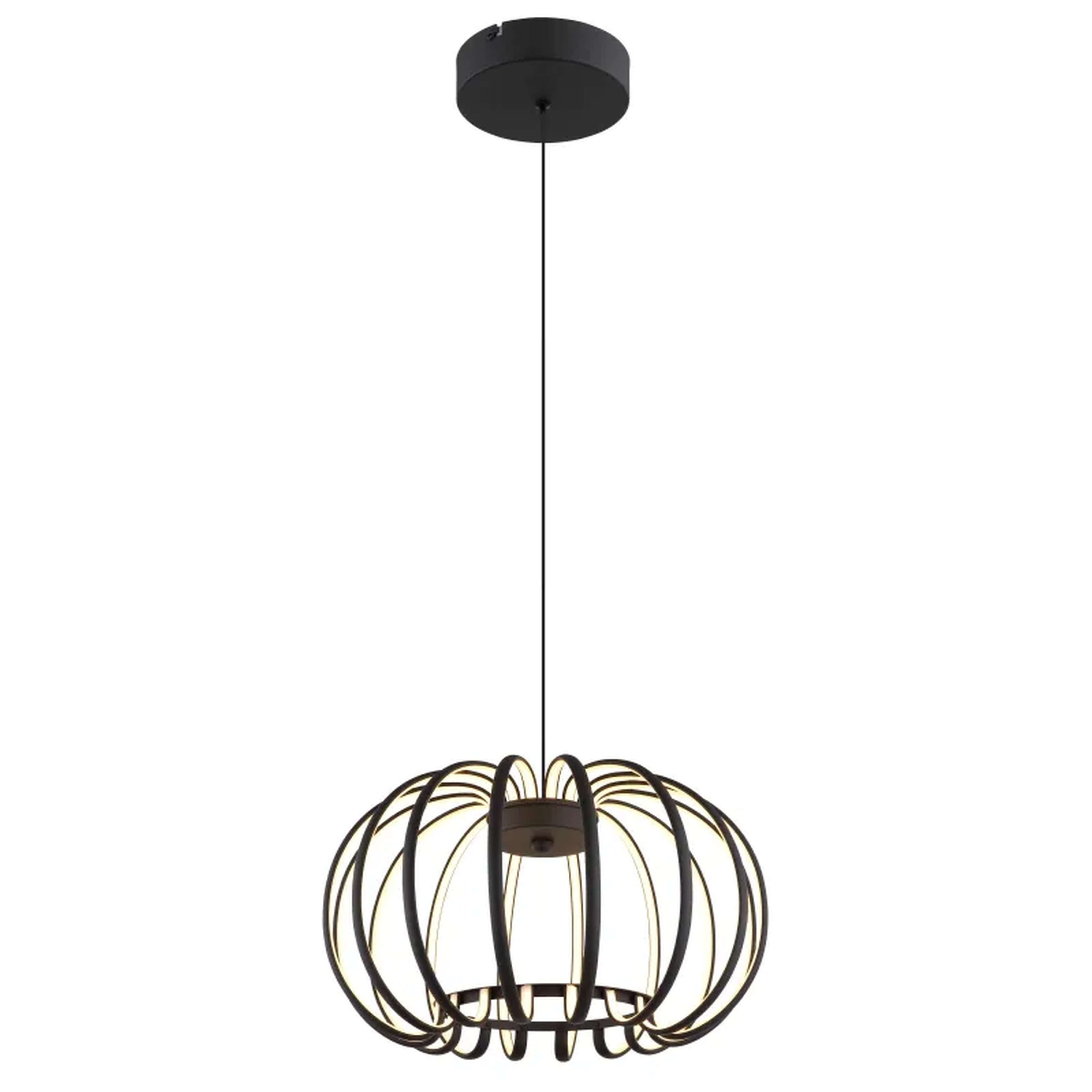 Globo Lighting Ribbon Pendelleuchte 1x40 W schwarz 15946B