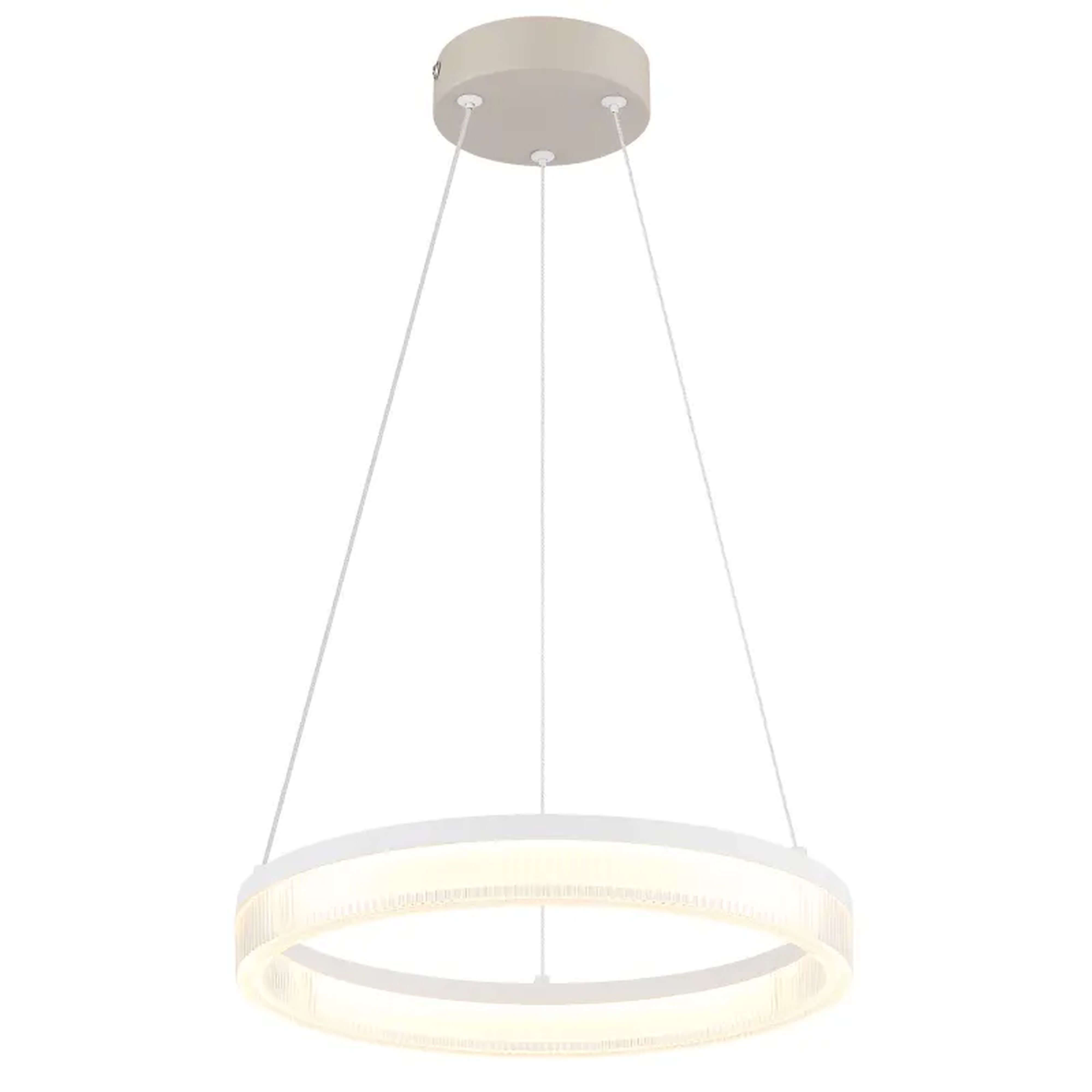 Globo Lighting Zara Pendelleuchte 1x16 W weiß-sandig 48046H