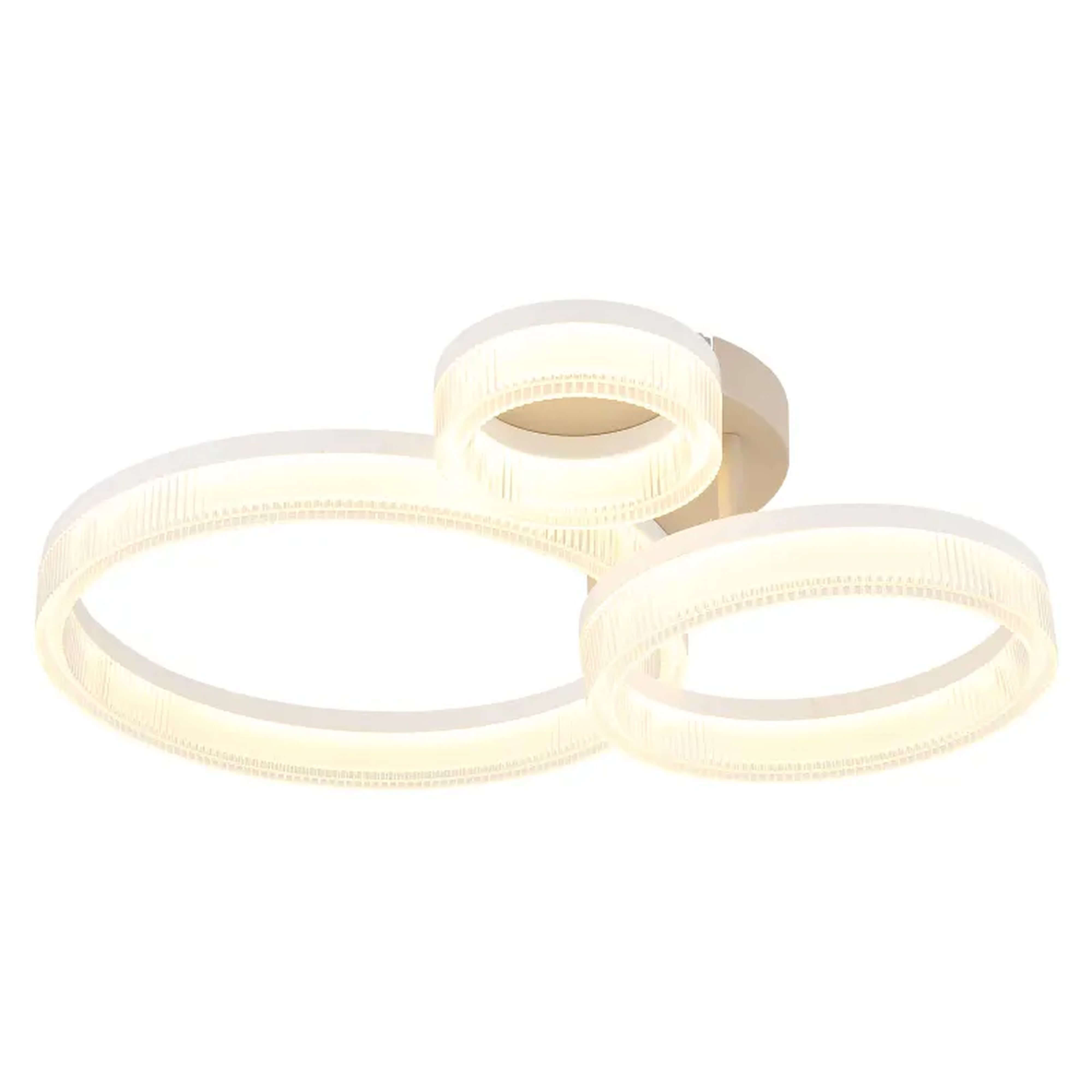 Globo Lighting Zara Deckenlampe 3x24 W weiß-sandig 48046D4
