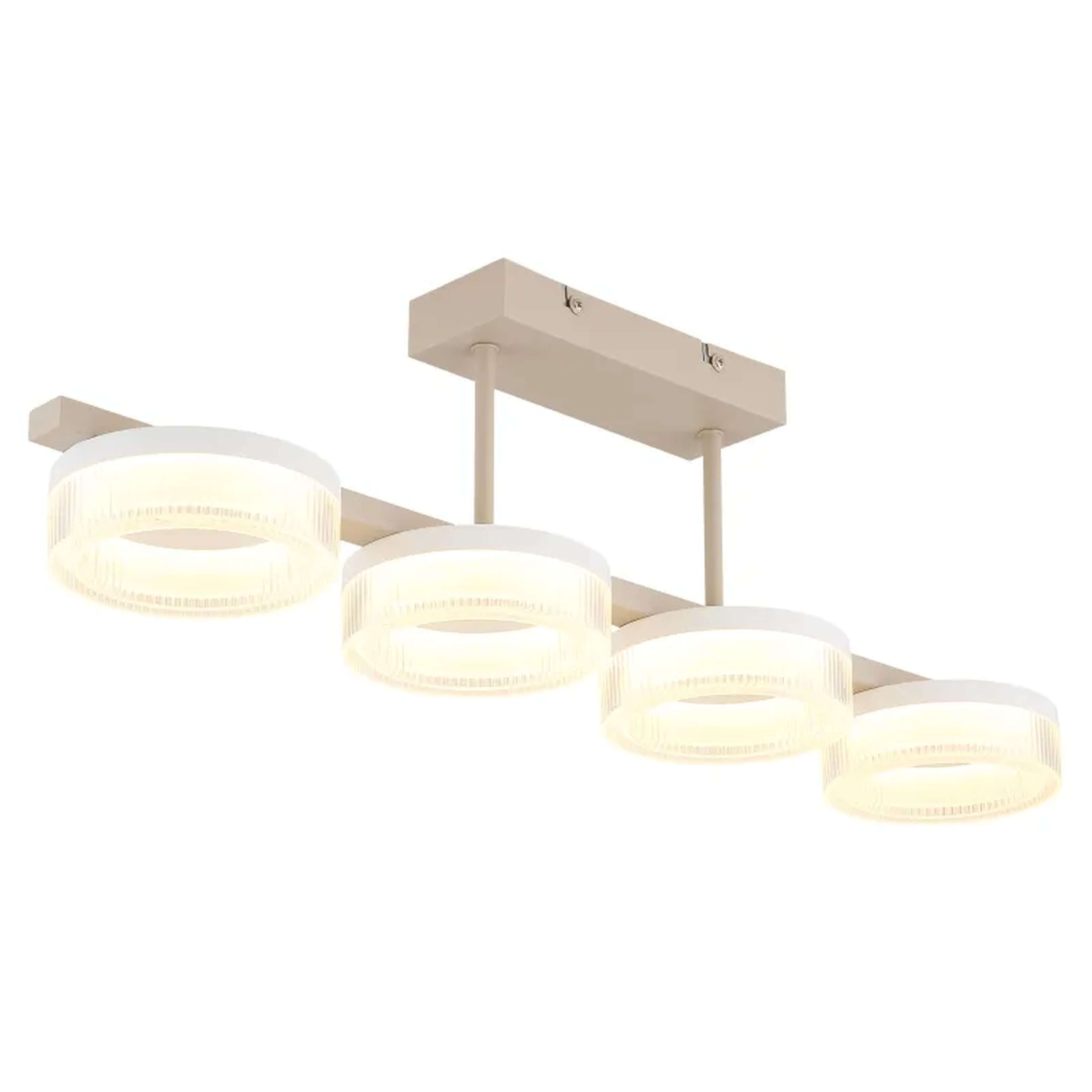 Globo Lighting Marlenne Deckenlampe 4x24 W weiß-sandig 48046D3