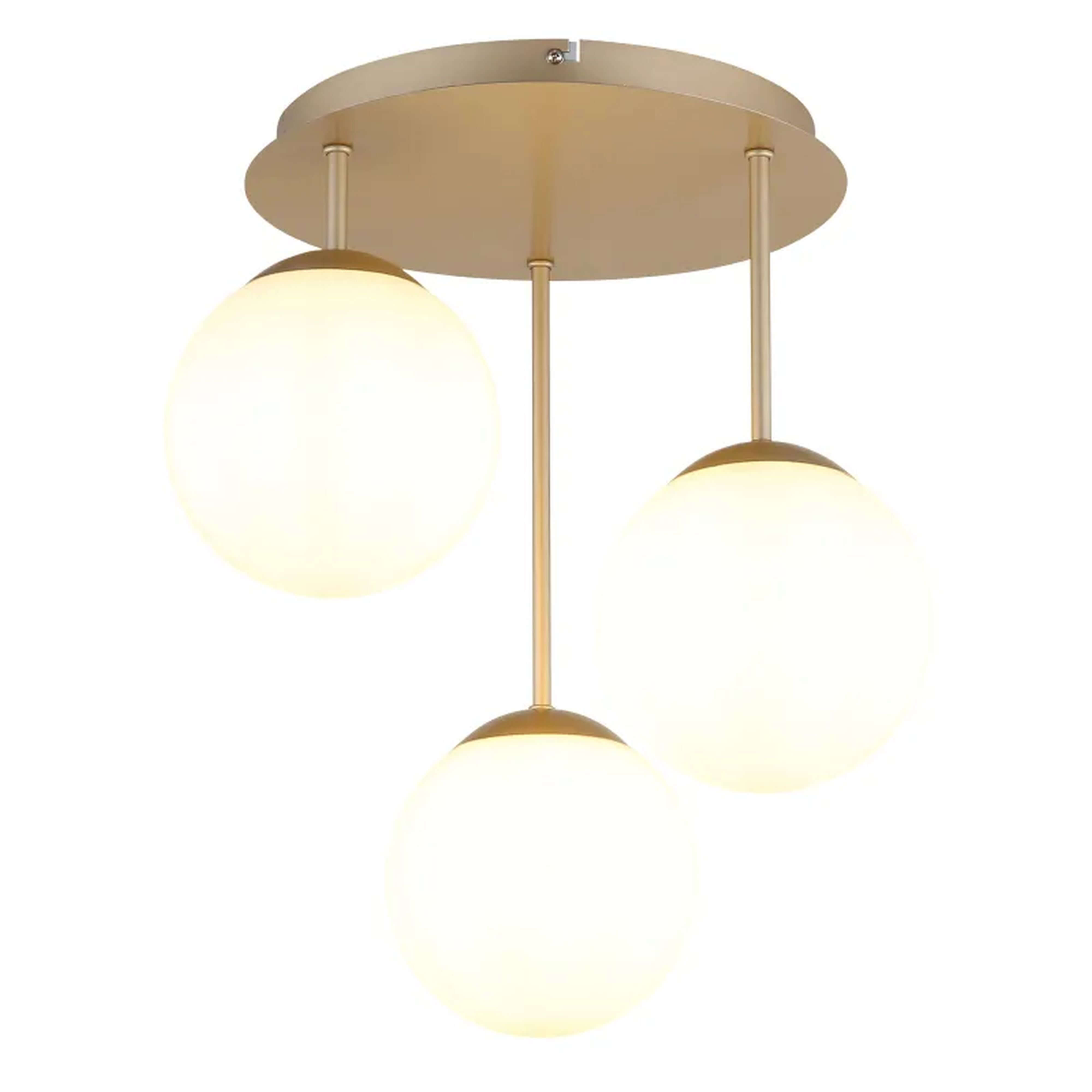Globo Lighting Harmon Deckenlampe 3x25 W weiß-braun 47441-3CH
