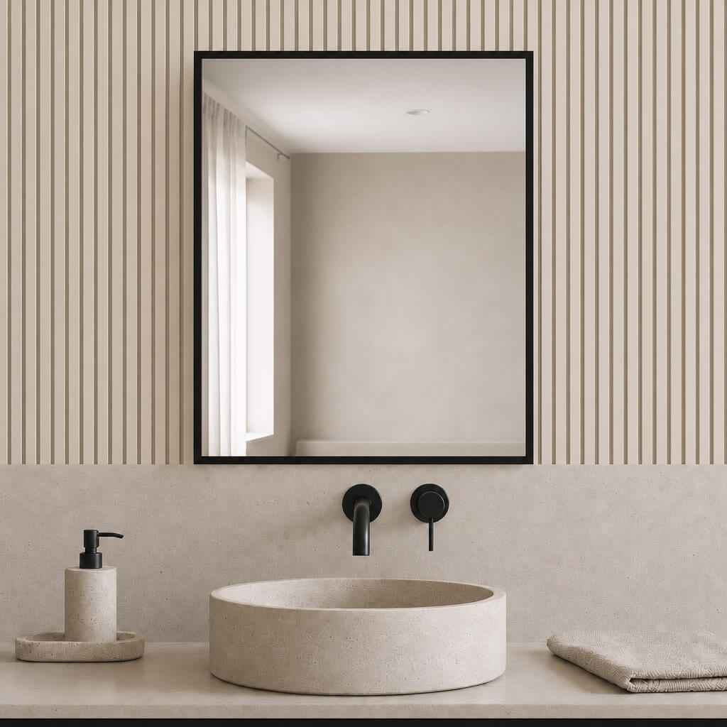 Baltica Design Aluma Spiegel 40x60 cm rechteckig schwarz 5904107933436