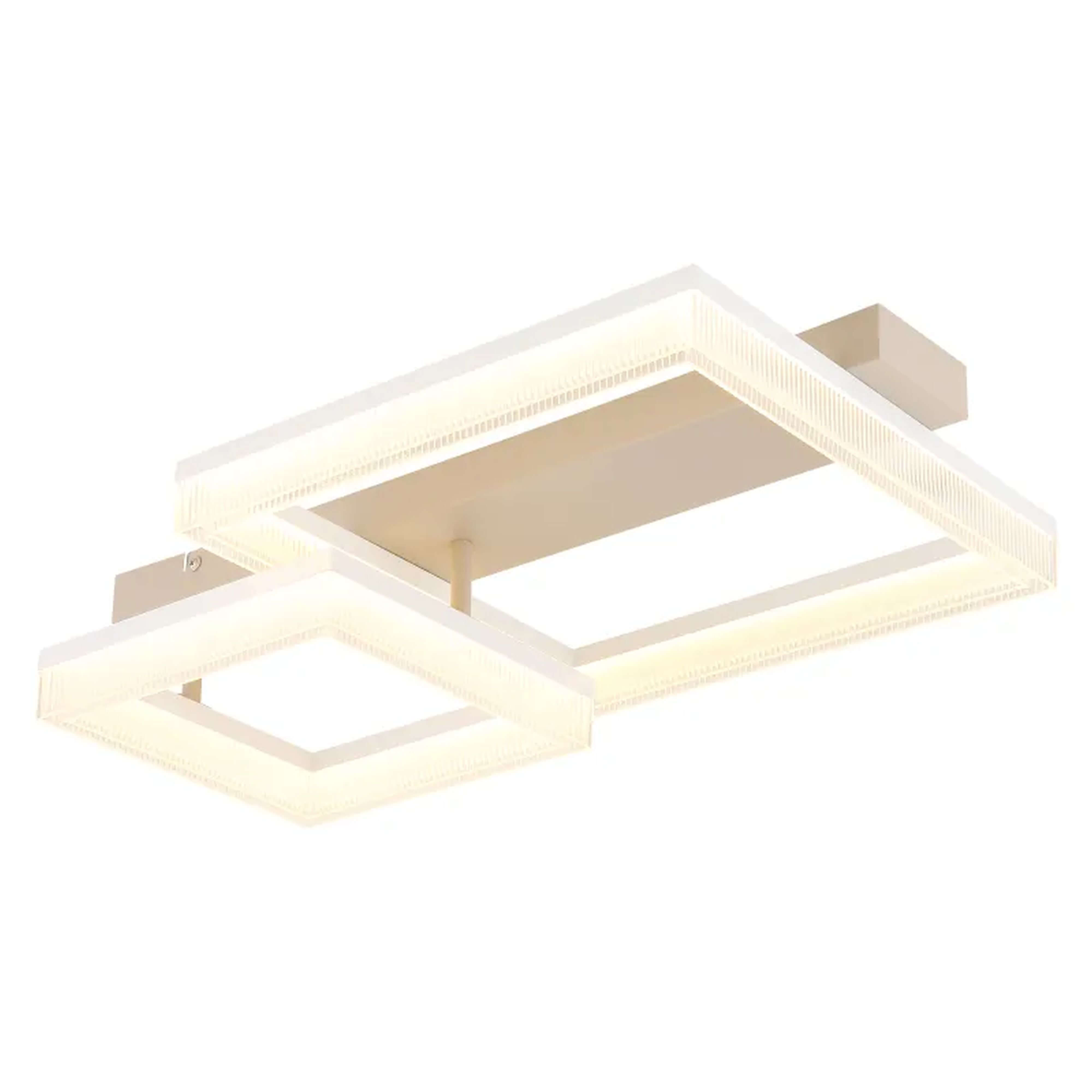 Globo Lighting Marlenne Deckenlampe 2x24 W weiß-sandig 48047D1