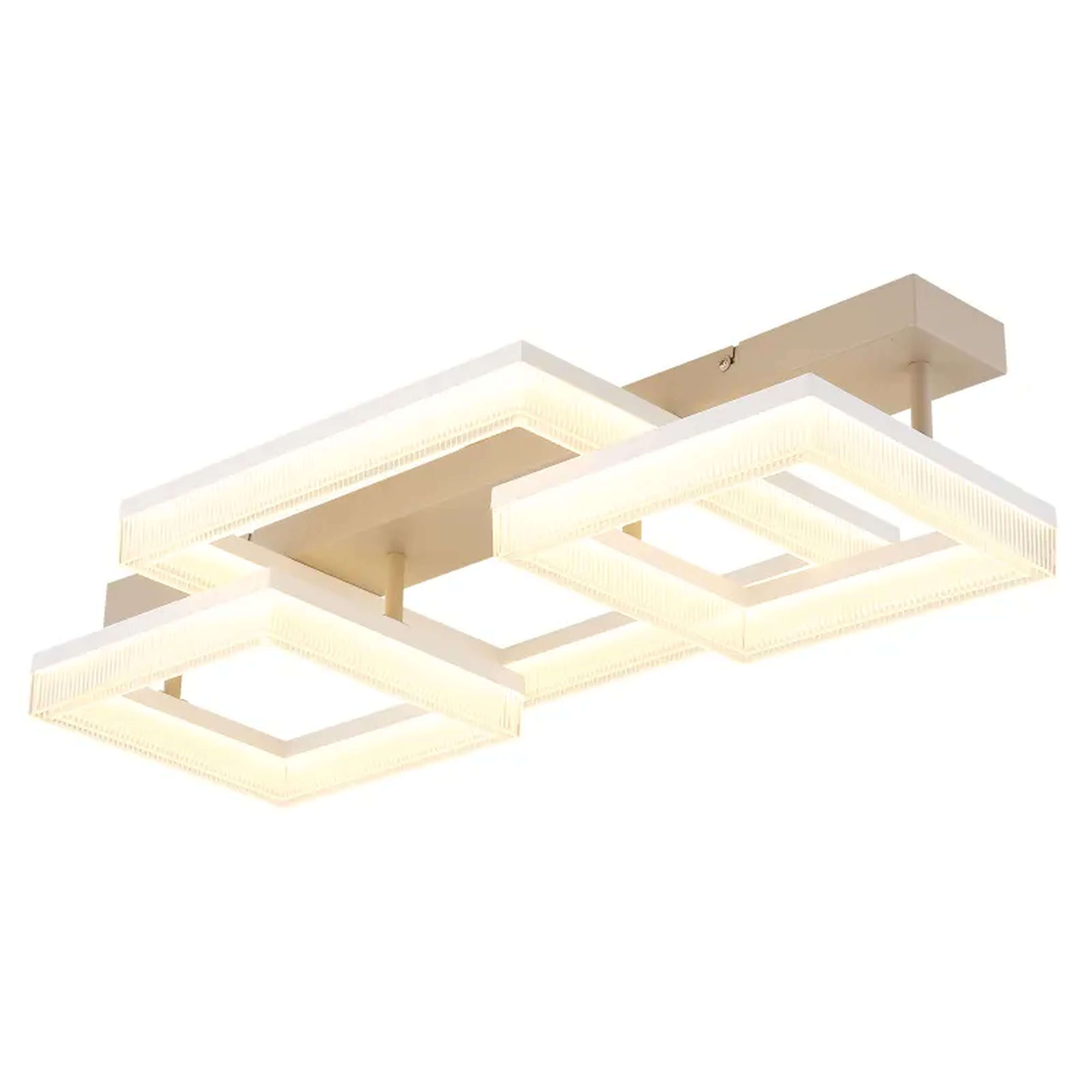 Globo Lighting Zara Deckenlampe 3x40 W weiß-sandig 48047D2