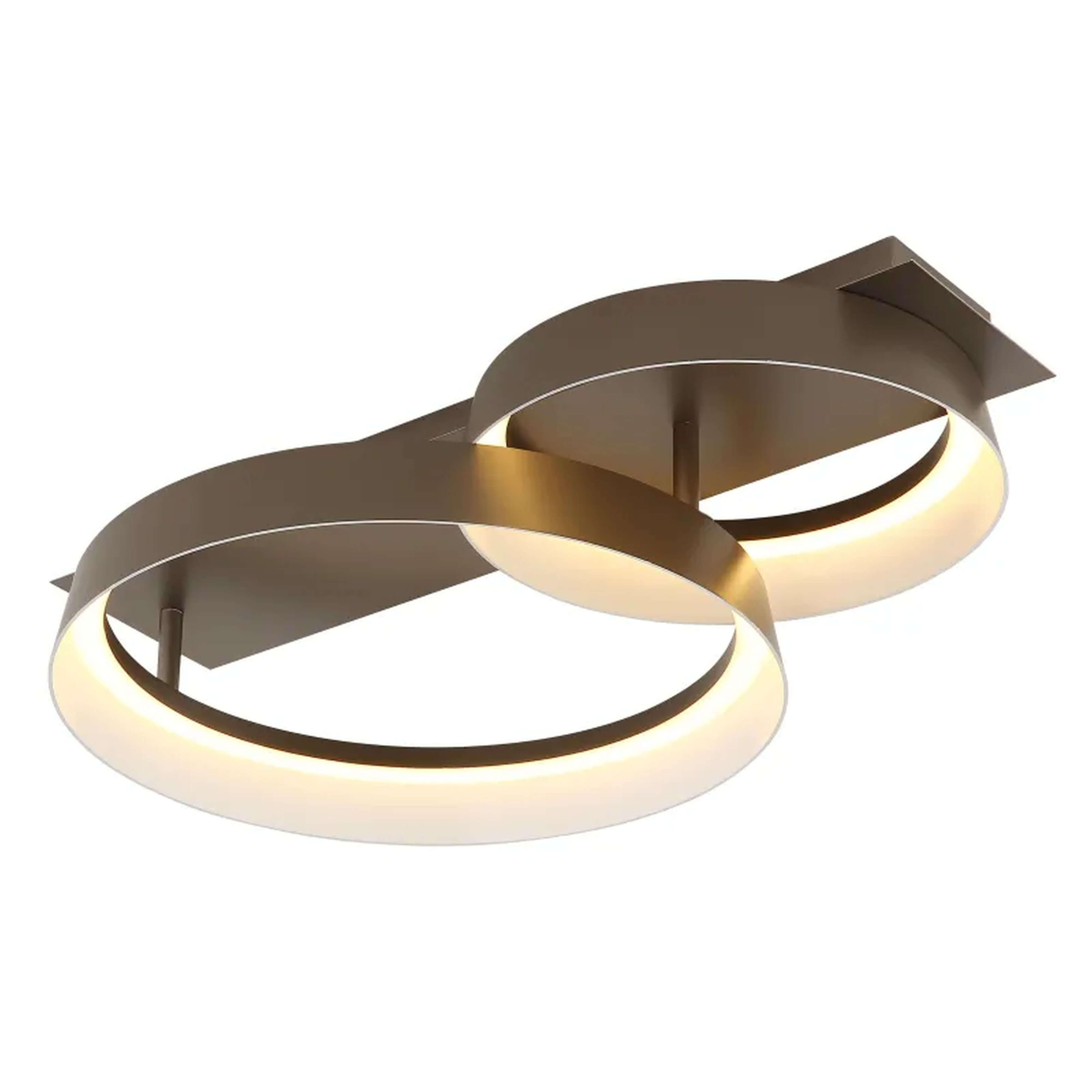 Globo Lighting Syrakus Deckenlampe 2x24 W braun 48048D1