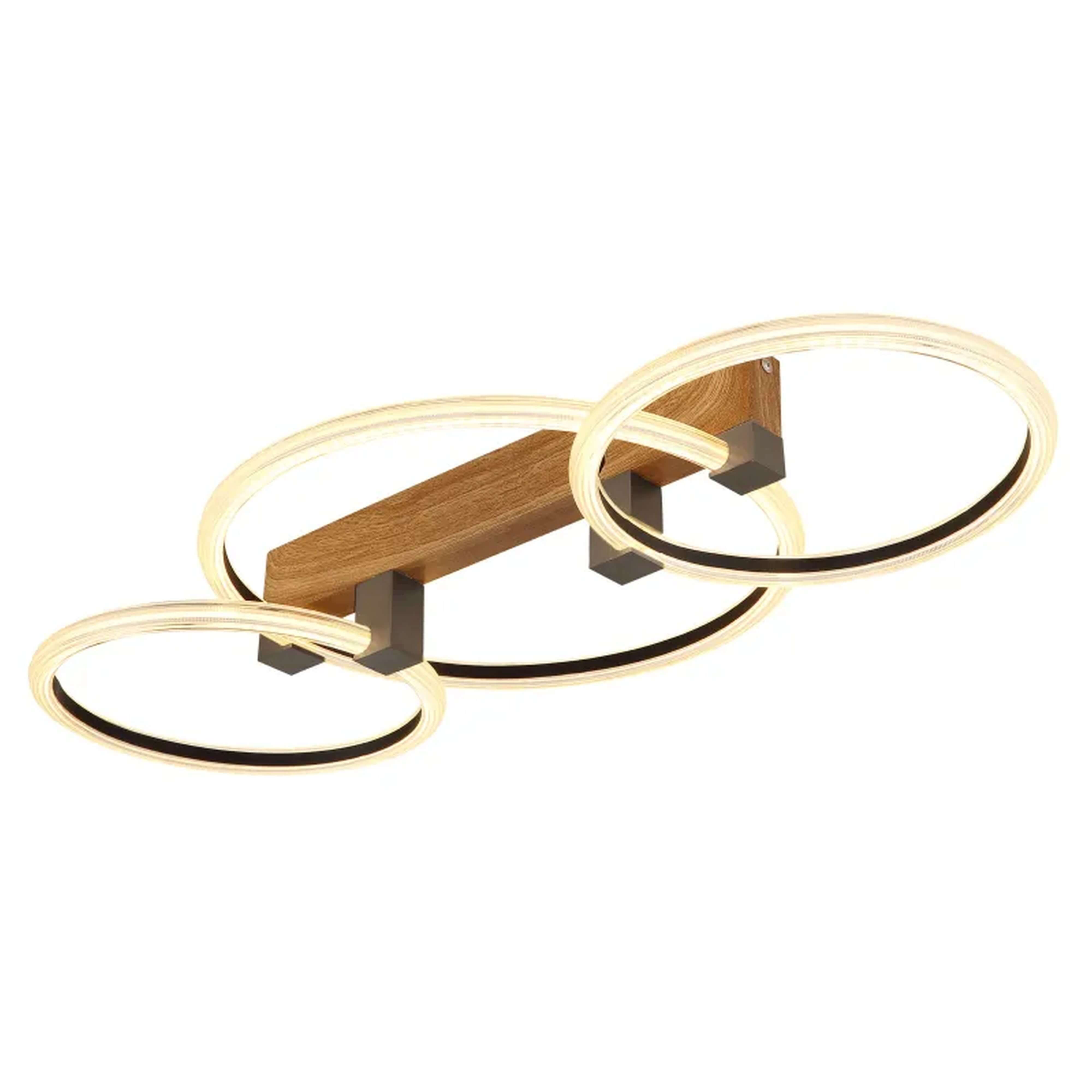 Globo Lighting Fletcher Deckenlampe 3x40 W transparent-holz 48050D2