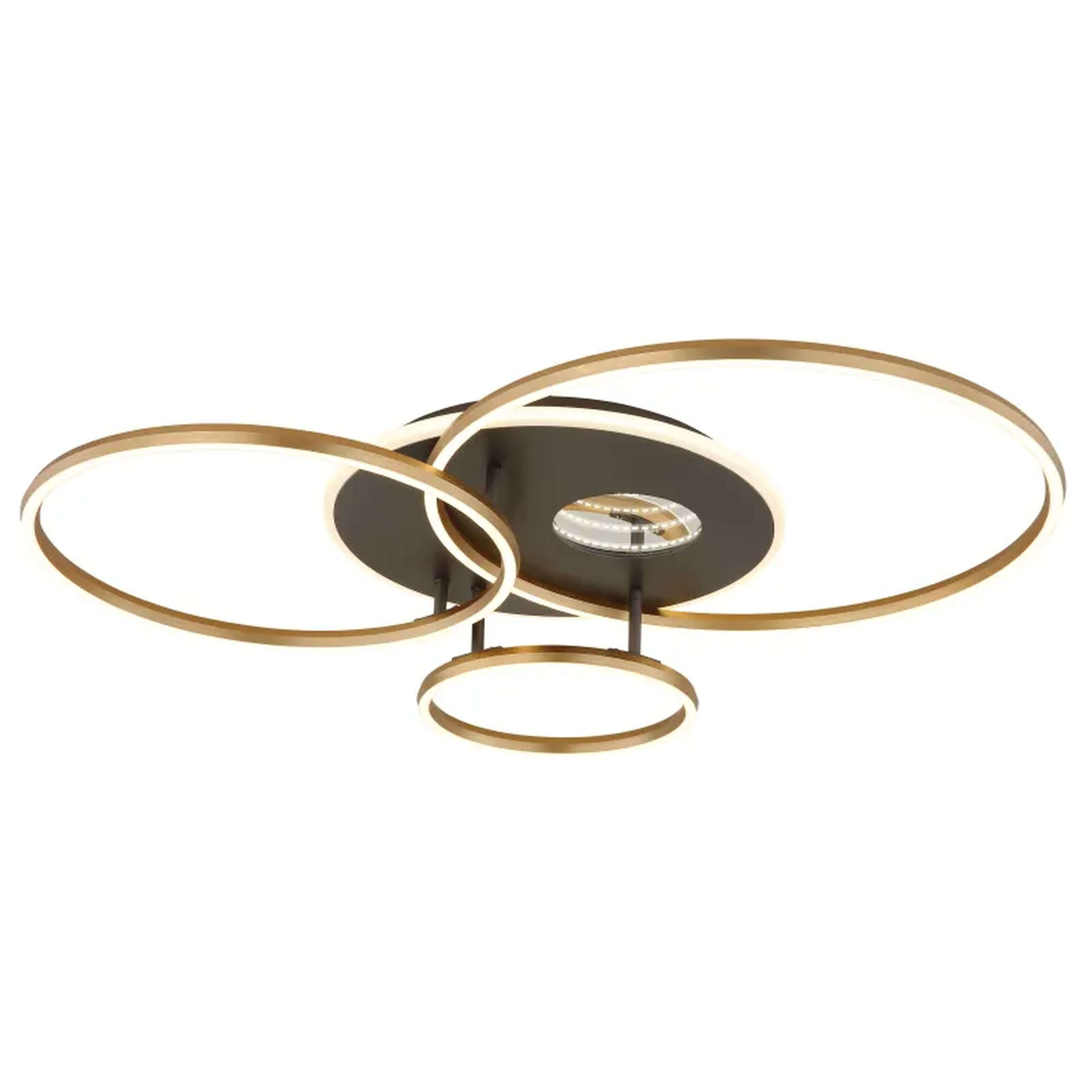 Globo Lighting Invertina Deckenlampe 4x54 W weiß-schwarz-gold 48466-54