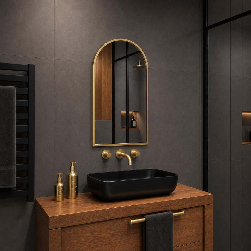 Baltica Design Aluma Spiegel 50x70 cm gold 5904107933641