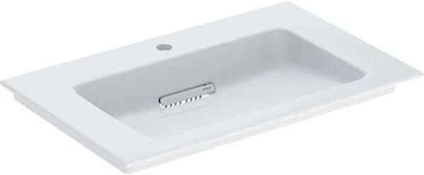 Geberit One Waschbecken 75x48 cm rechteckig Möbel weiß glanz 505.004.00.1