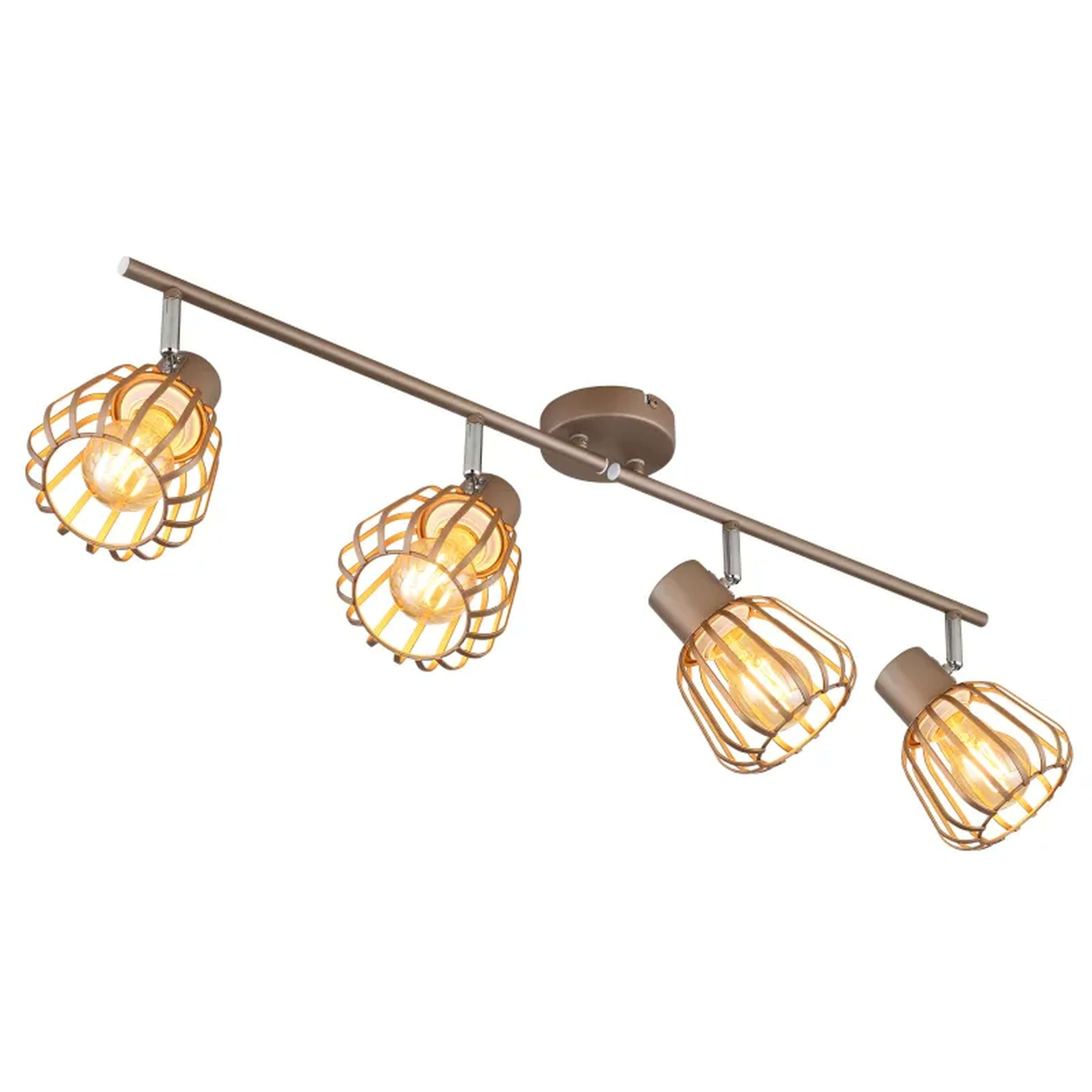 Globo Lighting Olin Deckenlampe 4x40 W braun 54663-4