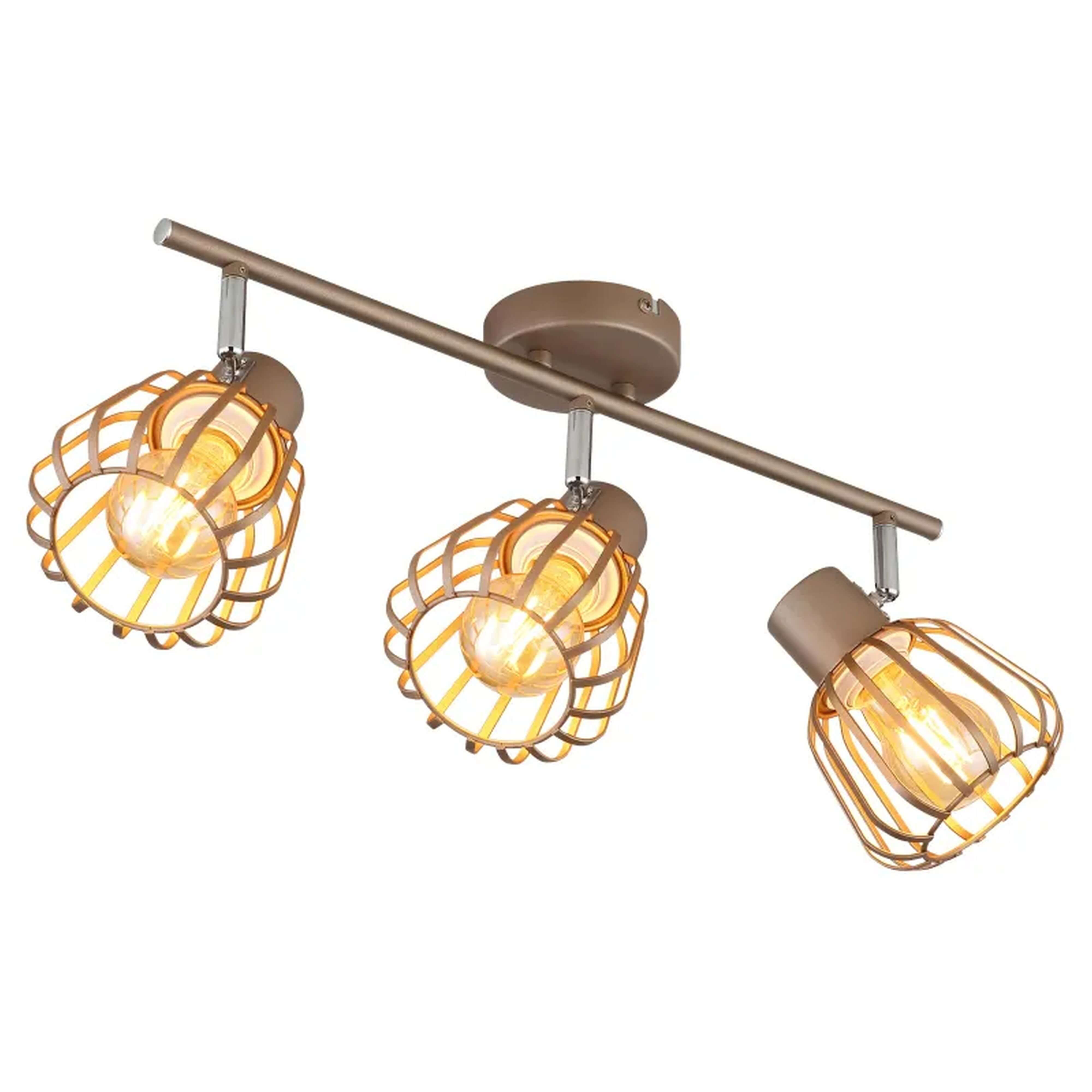 Globo Lighting Olin Deckenlampe 3x40 W braun 54663-3