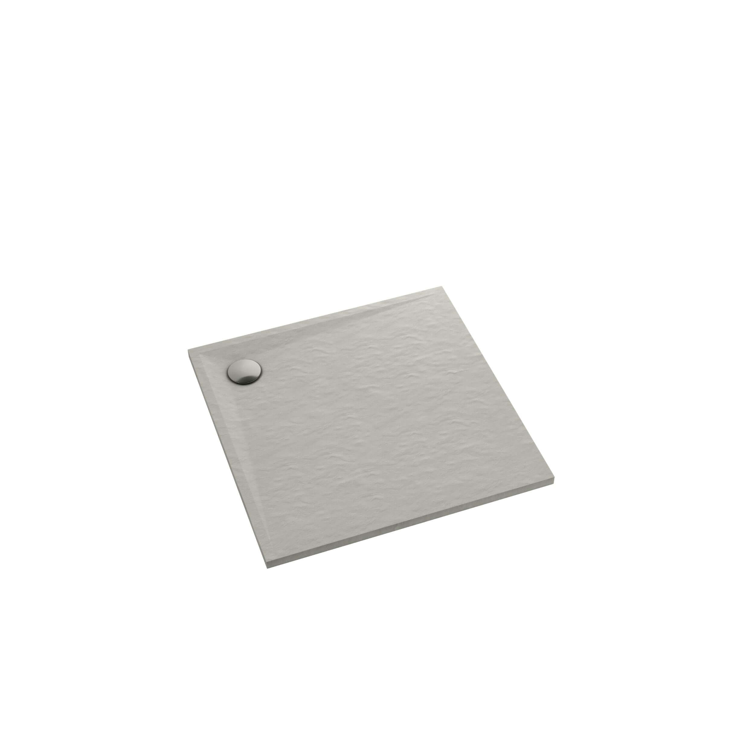 Schedpol Etrusco Cement Stone Quadratische Duschwanne 80x80 cm zement 3.460/CT/ST