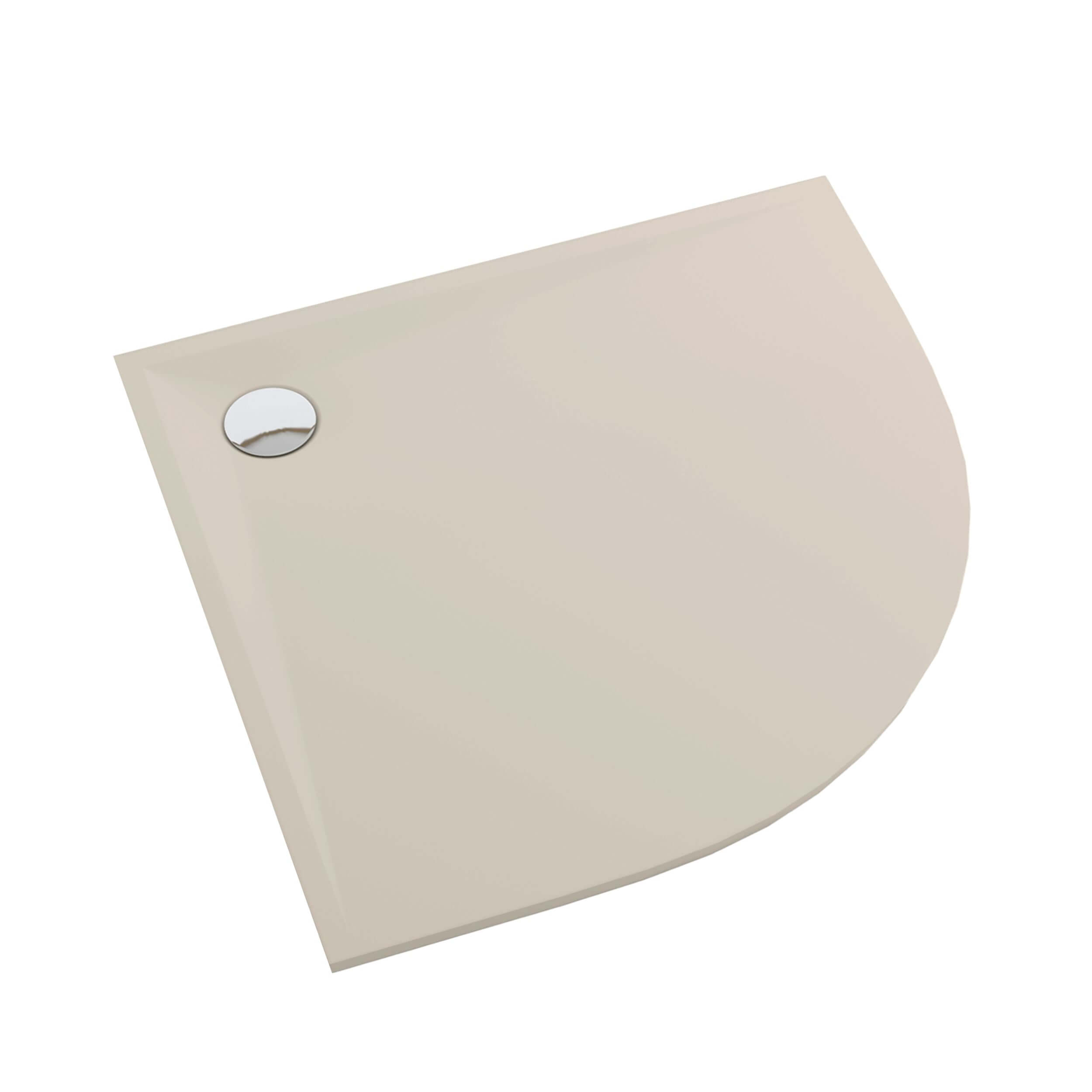 Schedpol Etrusco Cashmere Mat Halbrunde Duschwanne 80x80 cm beige 3.463/PK/MG