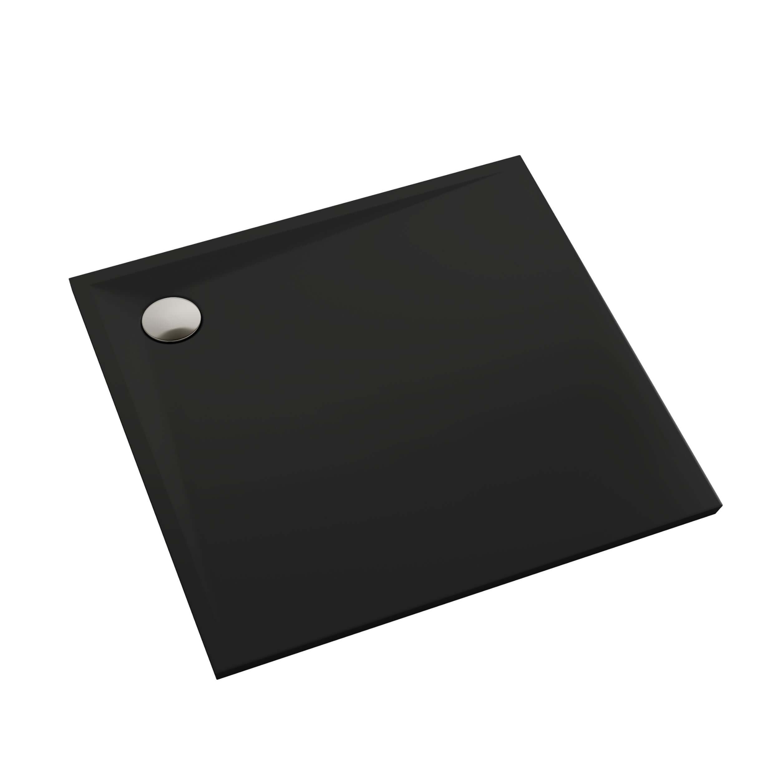 Schedpol Etrusco Black Mat Quadratische Duschwanne 80x80 cm schwarz 3.460/C/MG