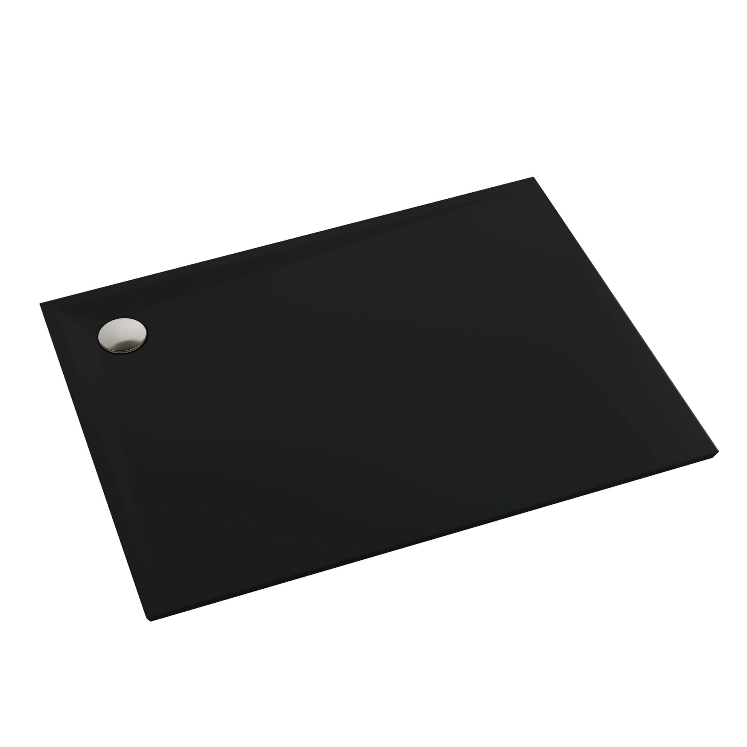 Schedpol Etrusco Black Mat Rechteckige Duschwanne 110x90 cm schwarz 3.477/C/MG