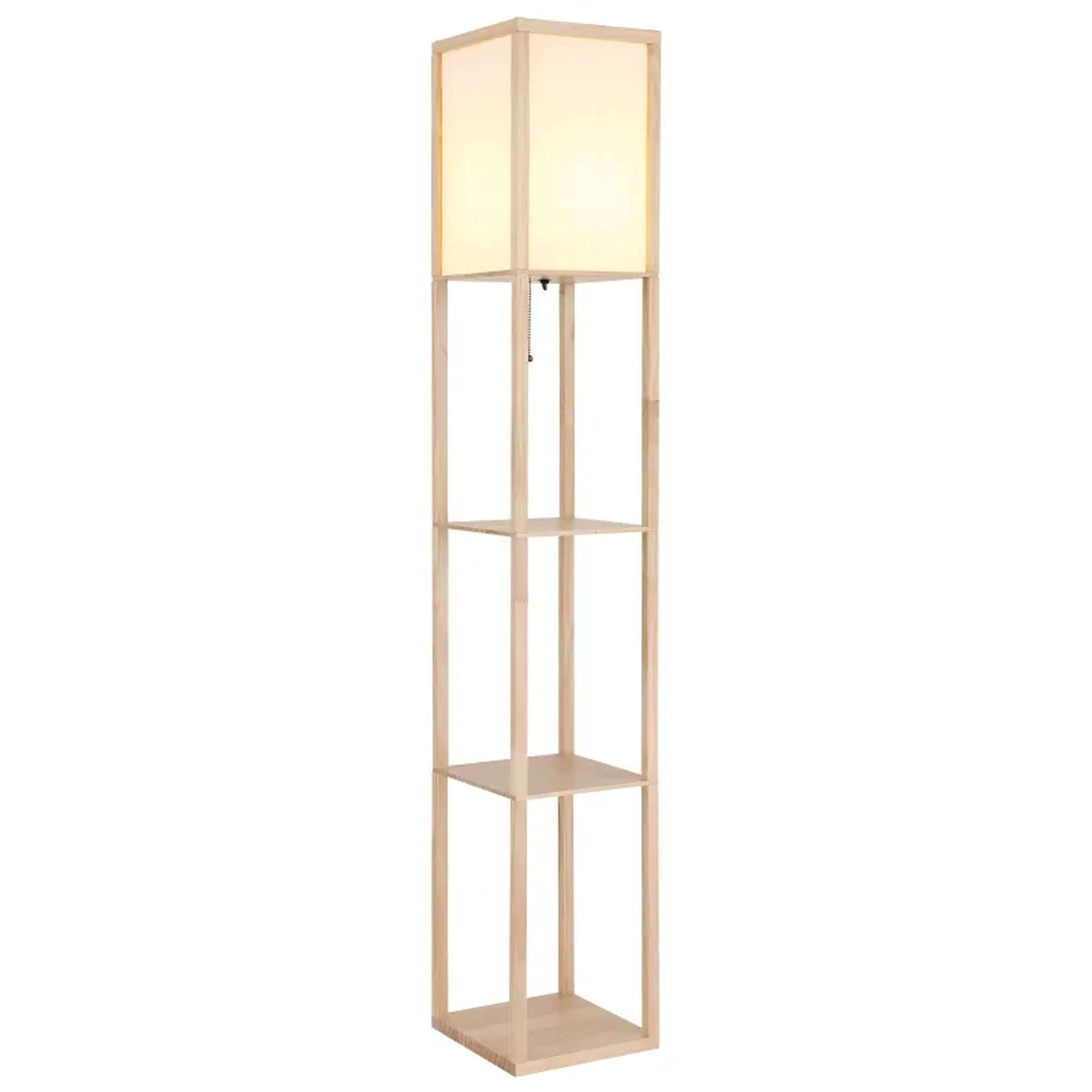 Globo Lighting Tabitha Stehlampe 1x60 W weiß-braun 58611