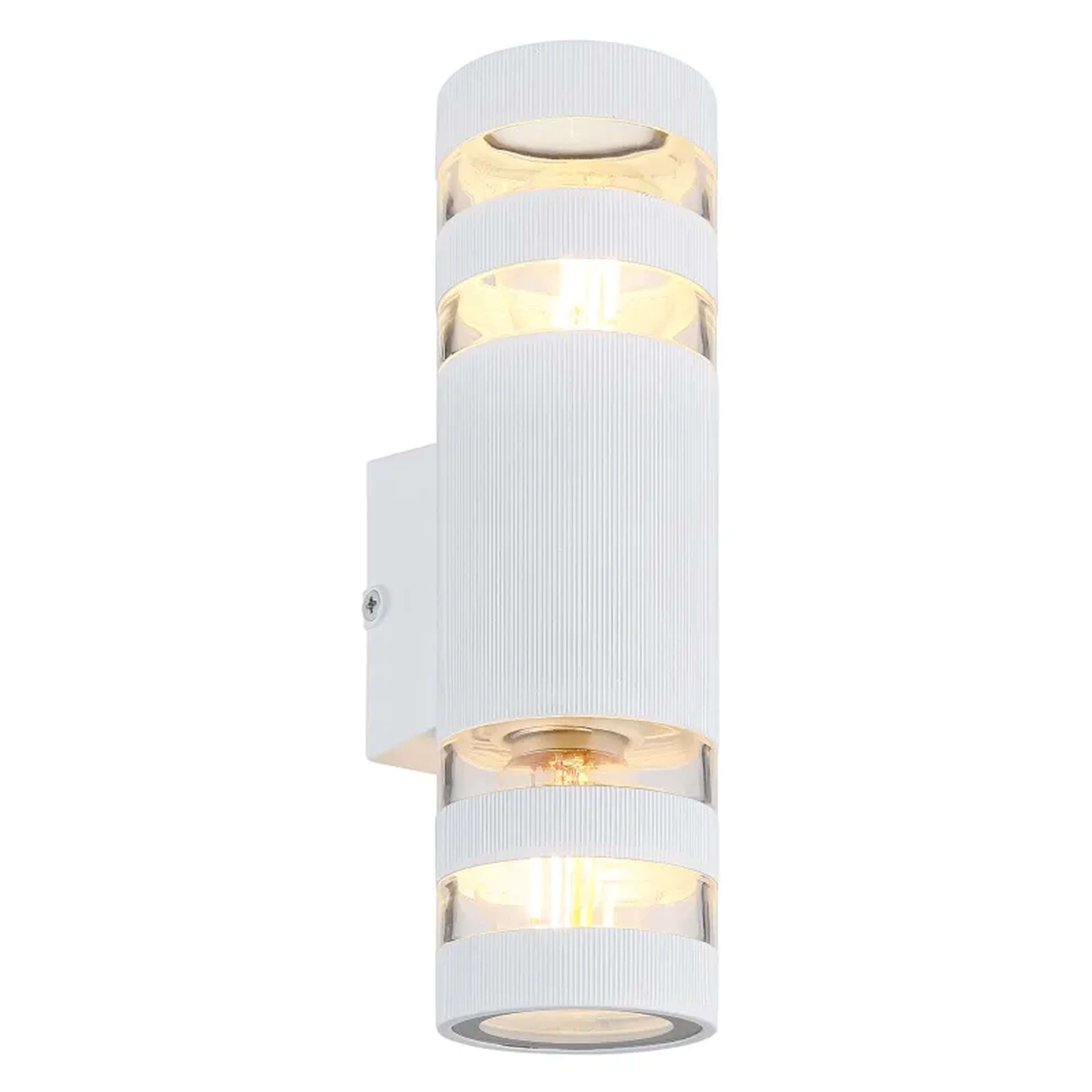 Globo Lighting Hayes Wandlampe 2x10 W weiß-transparent 78260W