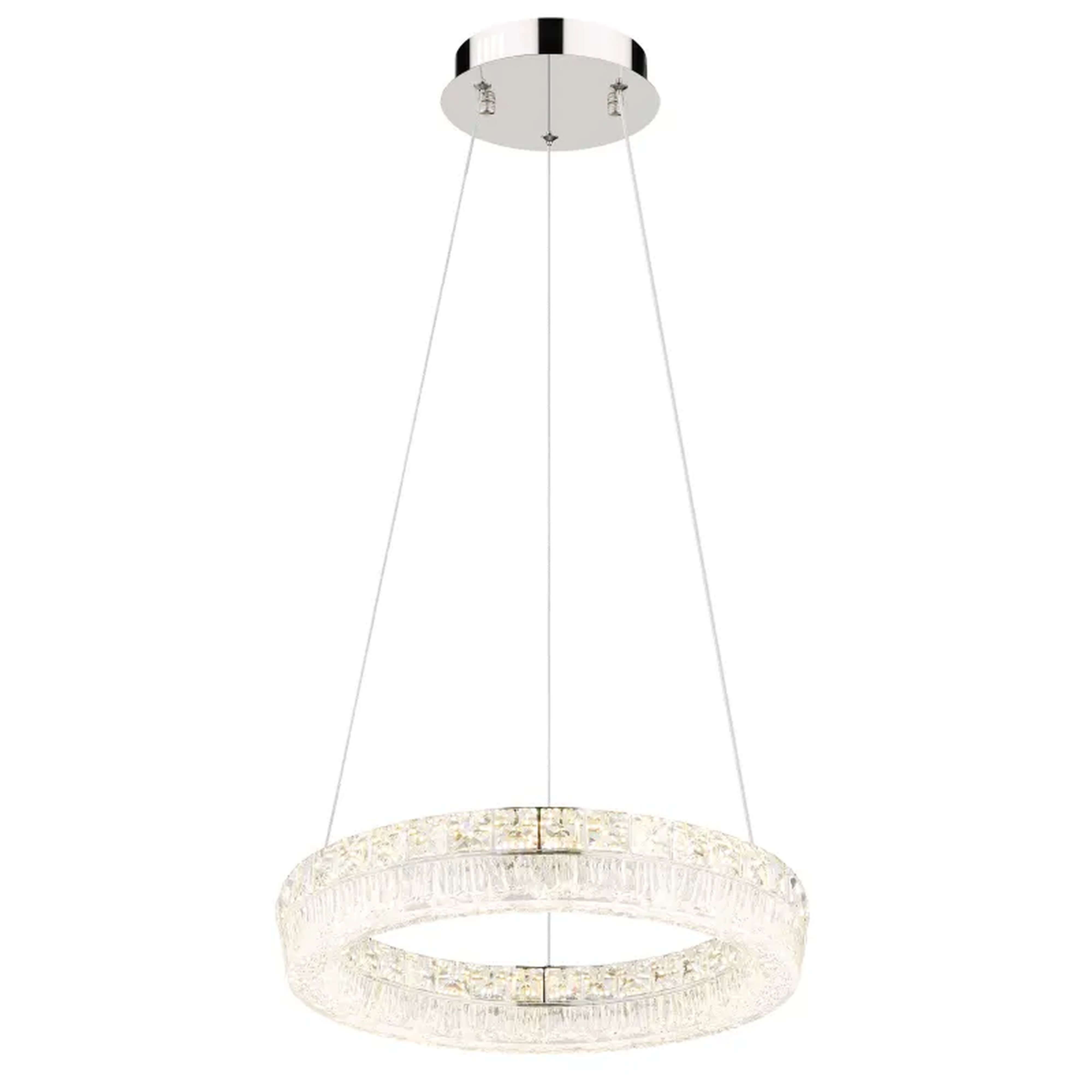 Globo Lighting Laurel Intelligente Hängelampe 1x24 W chrom-transparent 67387-24